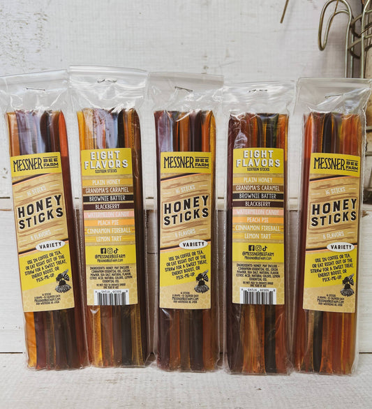 Honey Sticks Variety Pack - Pack of 16