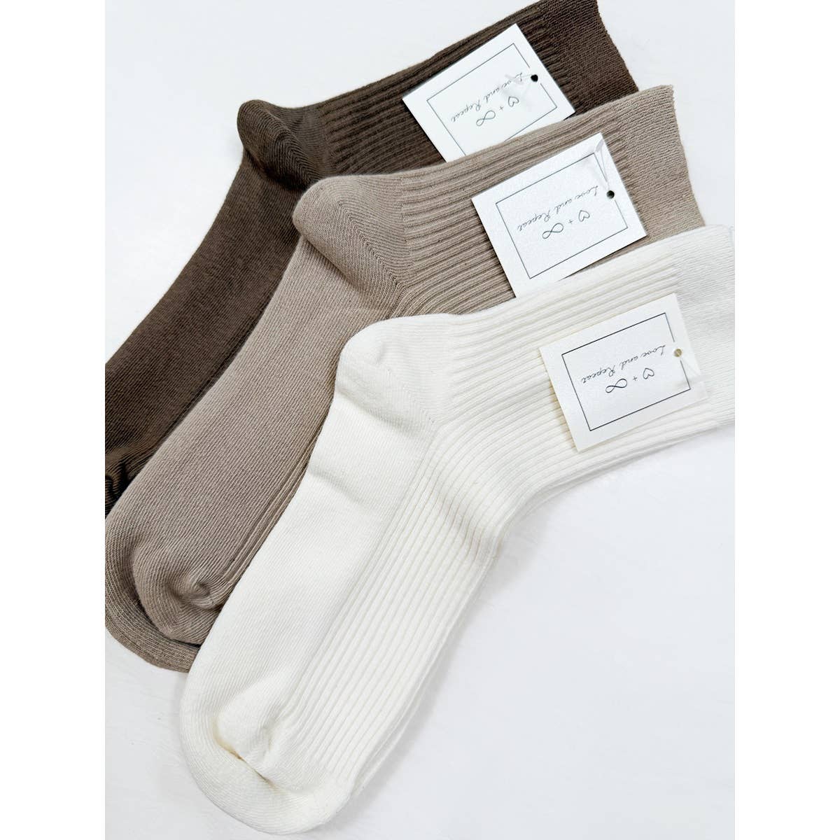 Neutral Everyday Socks - Love and Repeat