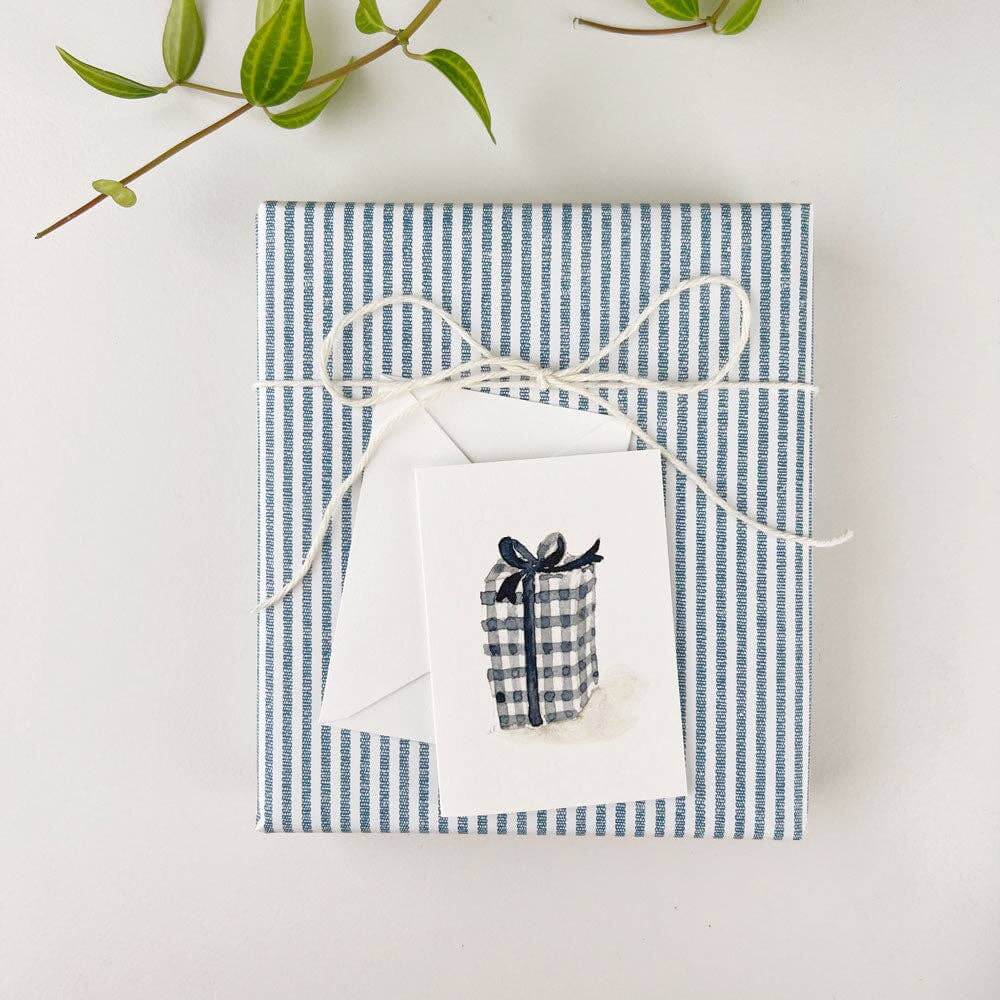 Mini Notecard - Gingham Gift