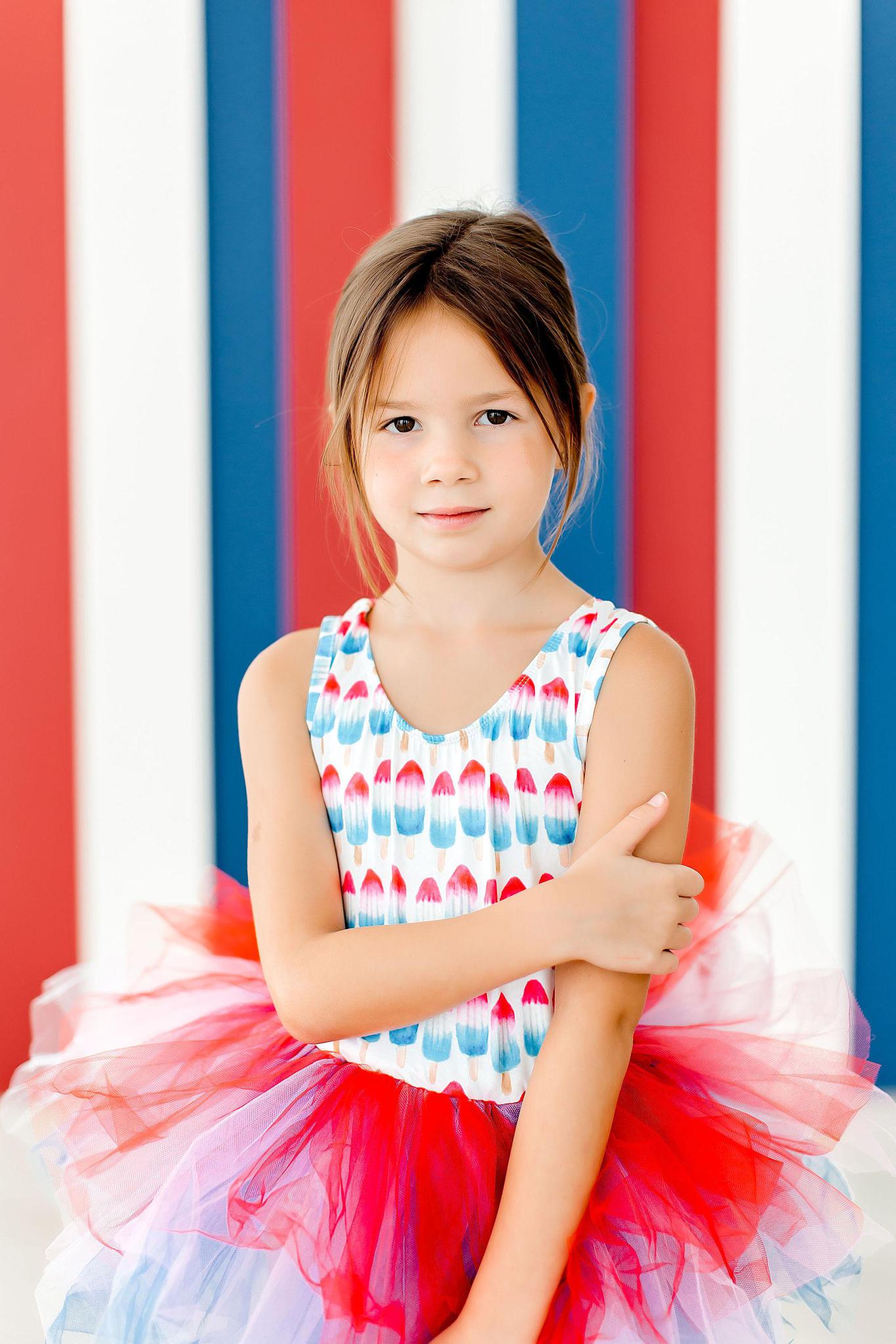 Red, White & Cute Tank Tutu Leotard