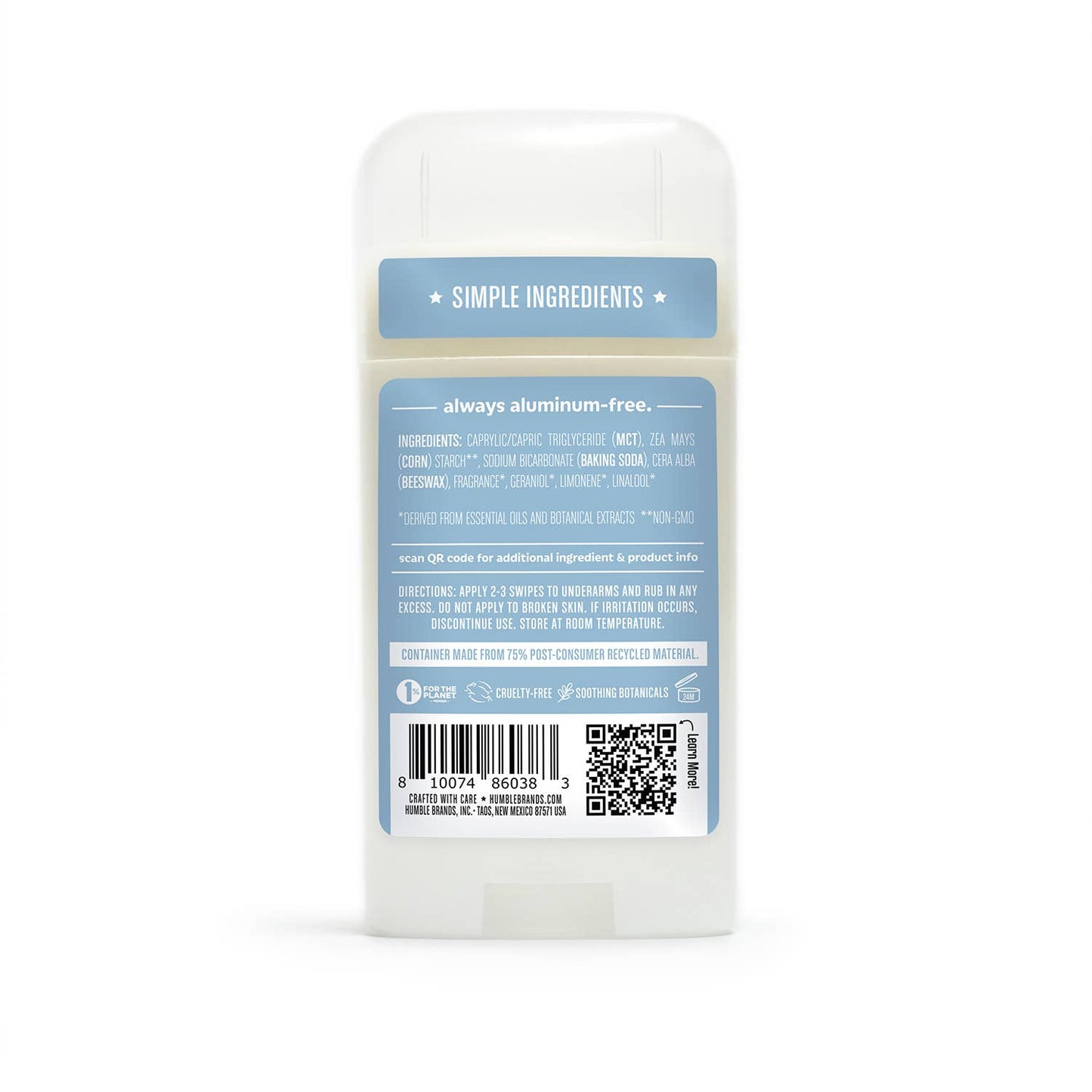 Natural Deodorant - Rosemary and Mint - Humble Brands Inc.