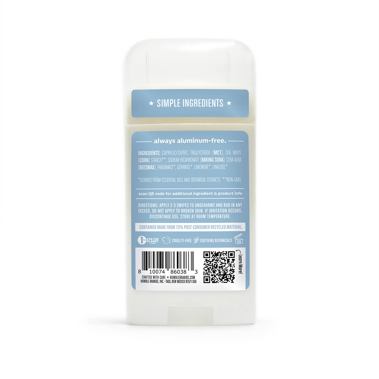 Natural Deodorant - Rosemary and Mint - Humble Brands Inc.