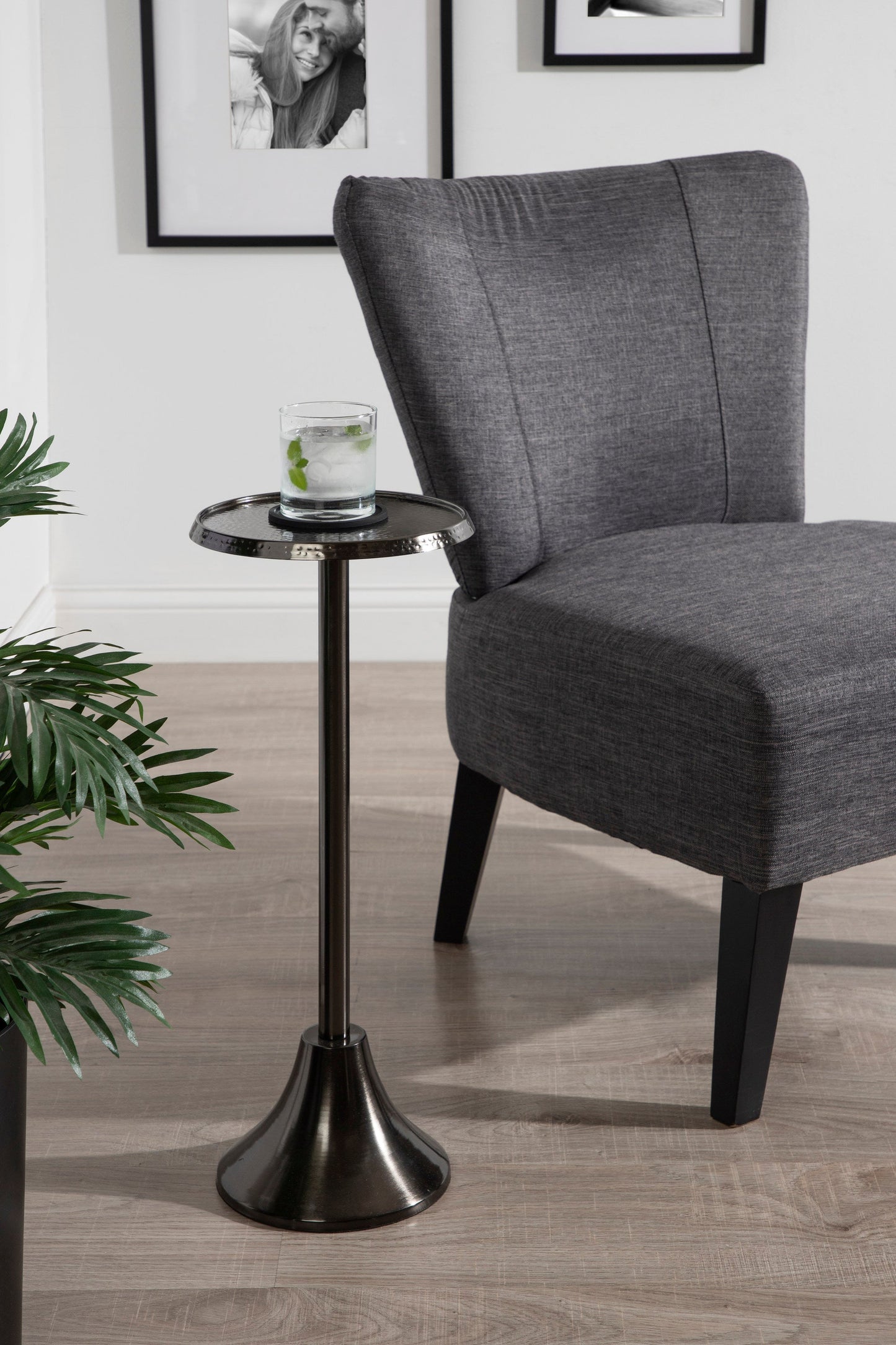 Sanzo Metal Cocktail Table or Plant Stand