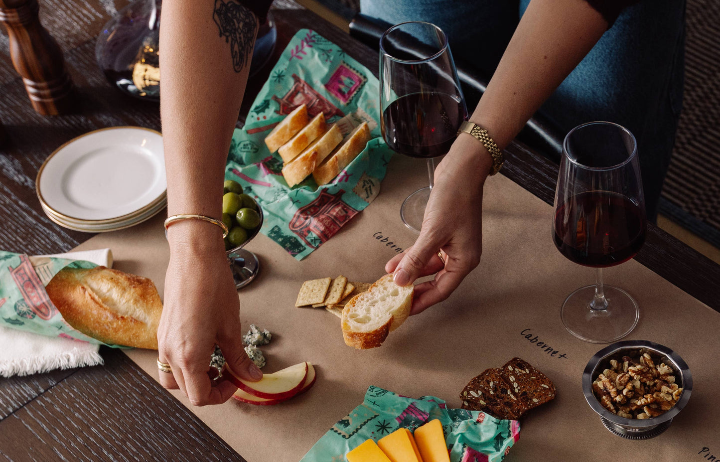 Christmas Beeswax Food Wraps - Pack of 3