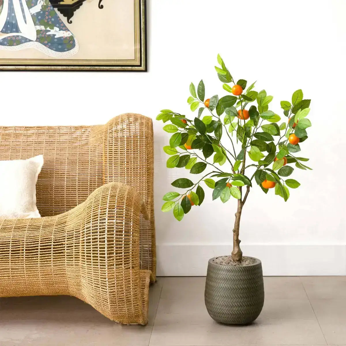 3’ Artificial Tangerine Tree - Nearly Natural