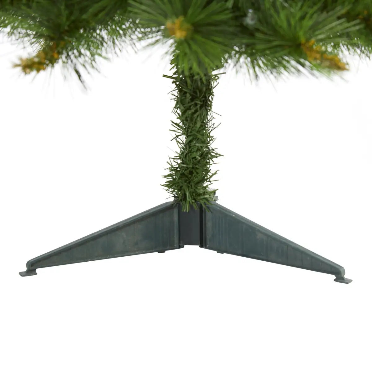 3’ New England Pine Artificial Christmas Tree with 50 Clear Lights and 117 Bendable Branches - Green - Nearly Natural