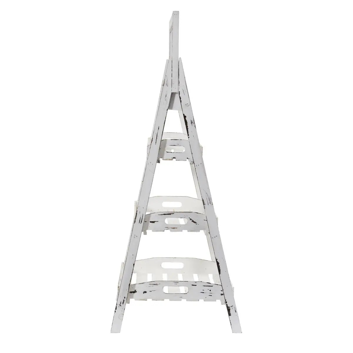 3’ White Washed Farmhouse Stand with Chalkboard - Nearly Natural