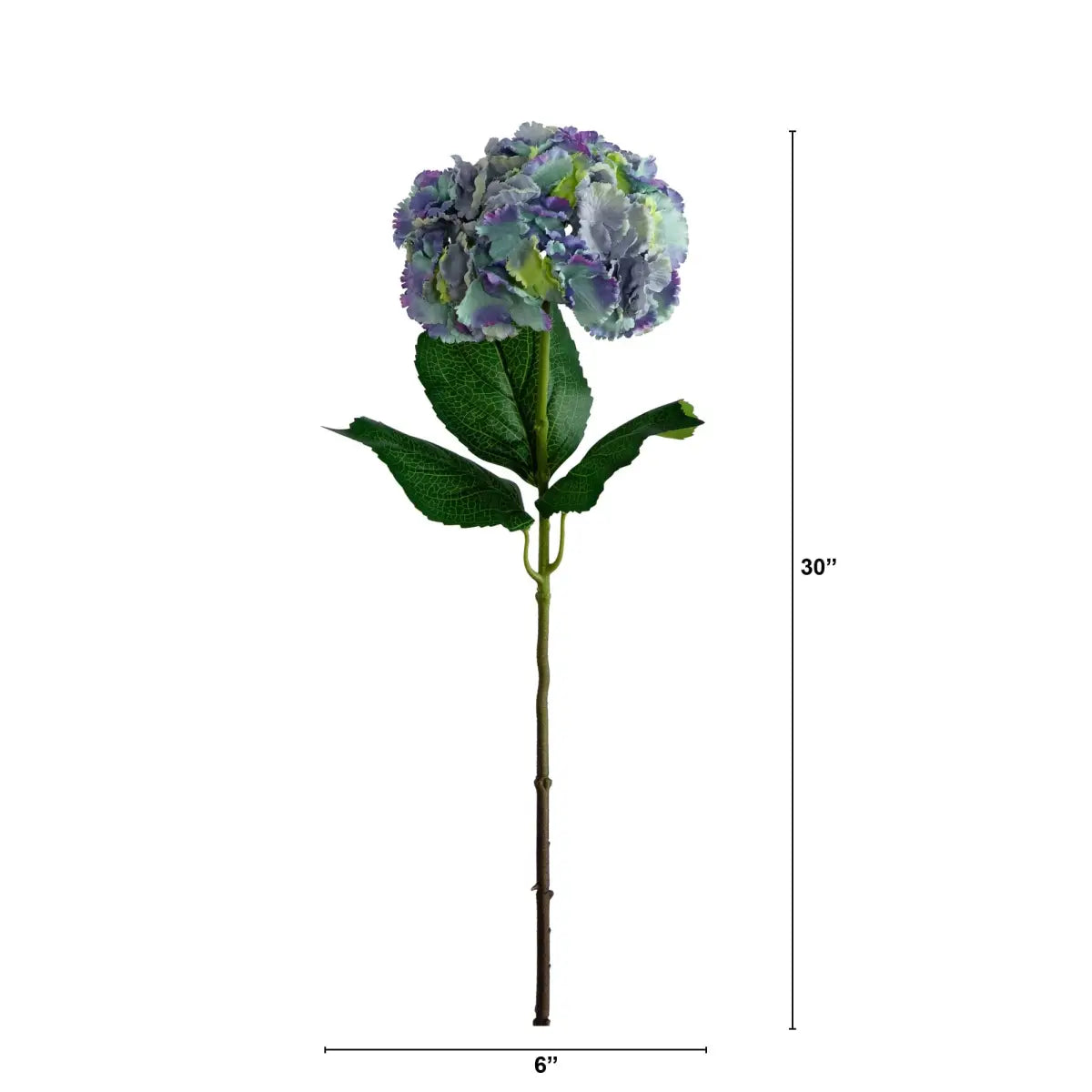30’’ Artificial Hydrangea Flower Stems- Set of 3 - Nearly Natural