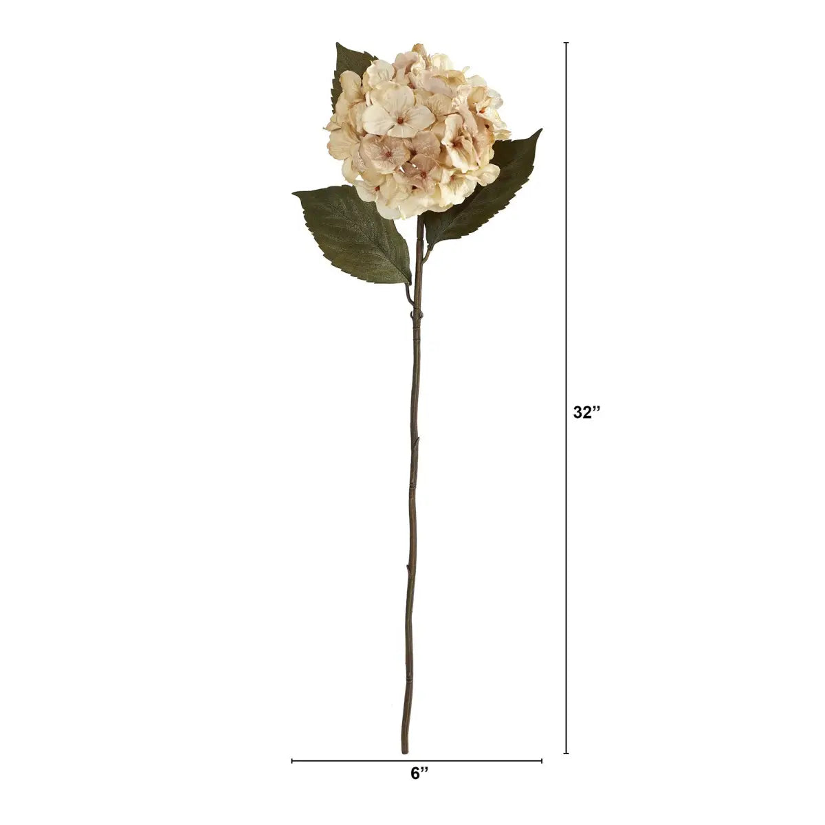 32” Hydrangea Artificial Flower (Set of 6) - Nearly Natural