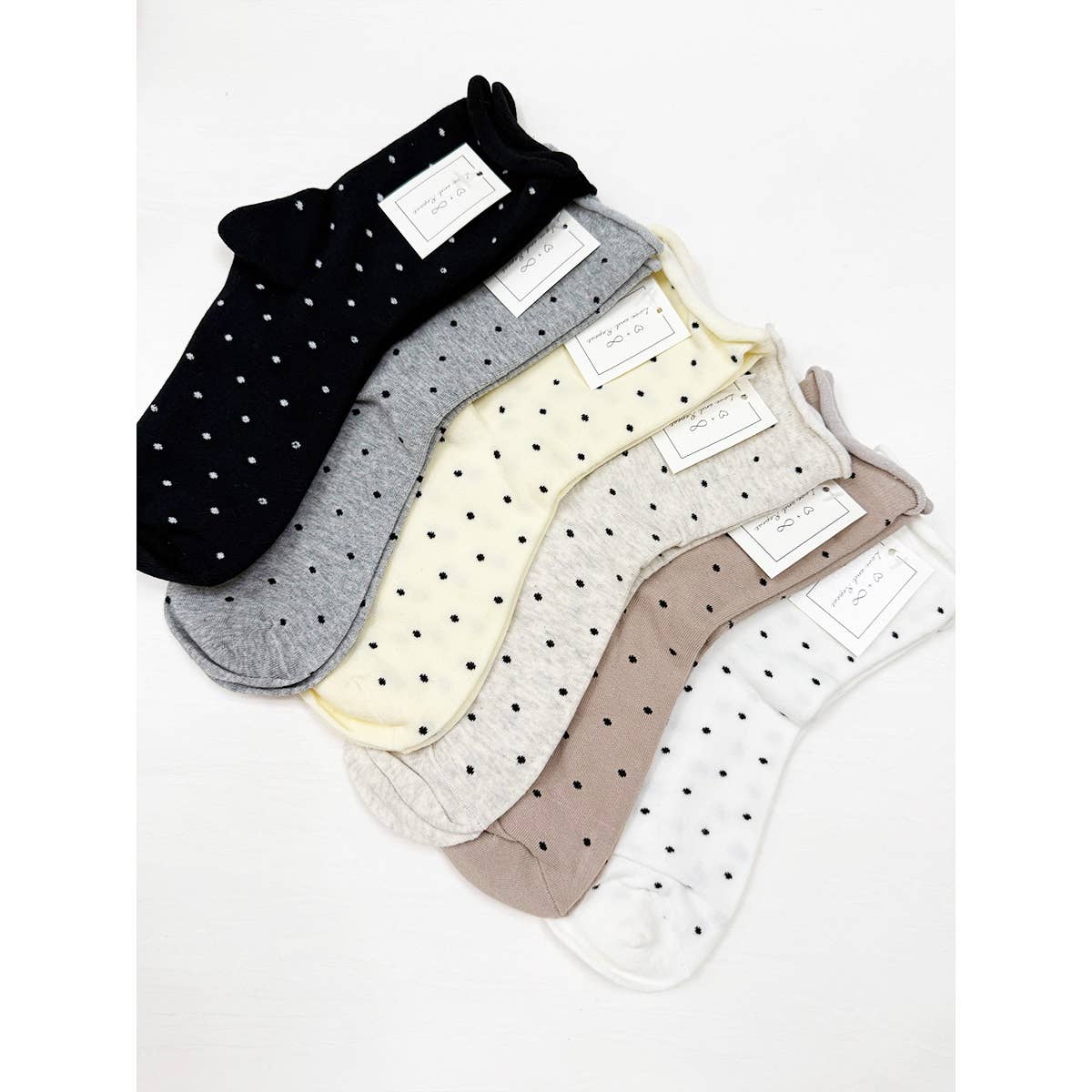 Casual Polkadot Crew Socks