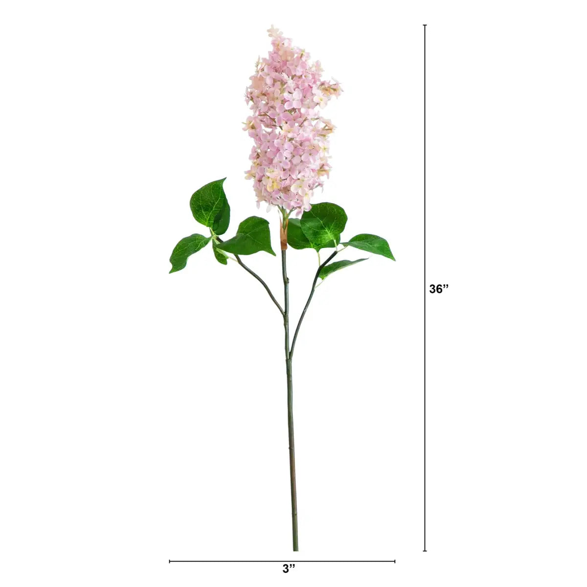 36’’ Artificial Lilac Flower Stems - Set of 3 - Nearly Natural
