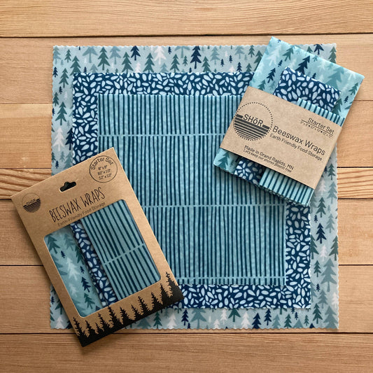 Beeswax Wraps - Fresh Forest - Starter Set