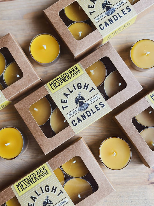 100% Beeswax Tealights - Box of 6