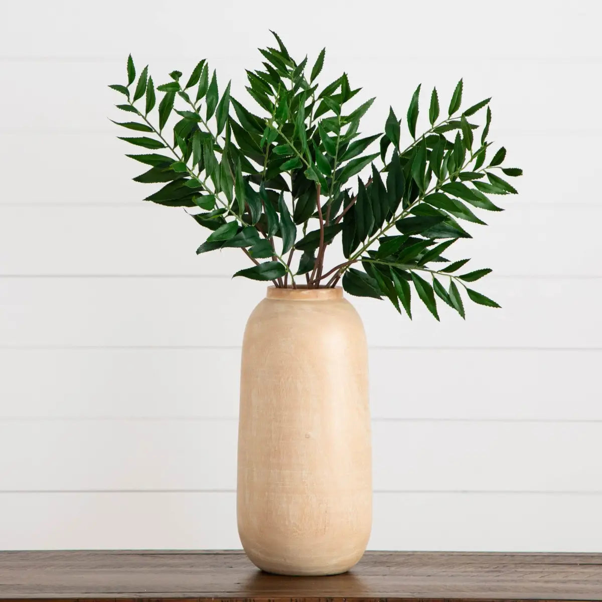 38’’ Artificial Palmate Fern Stems - Set of 3 - Nearly Natural