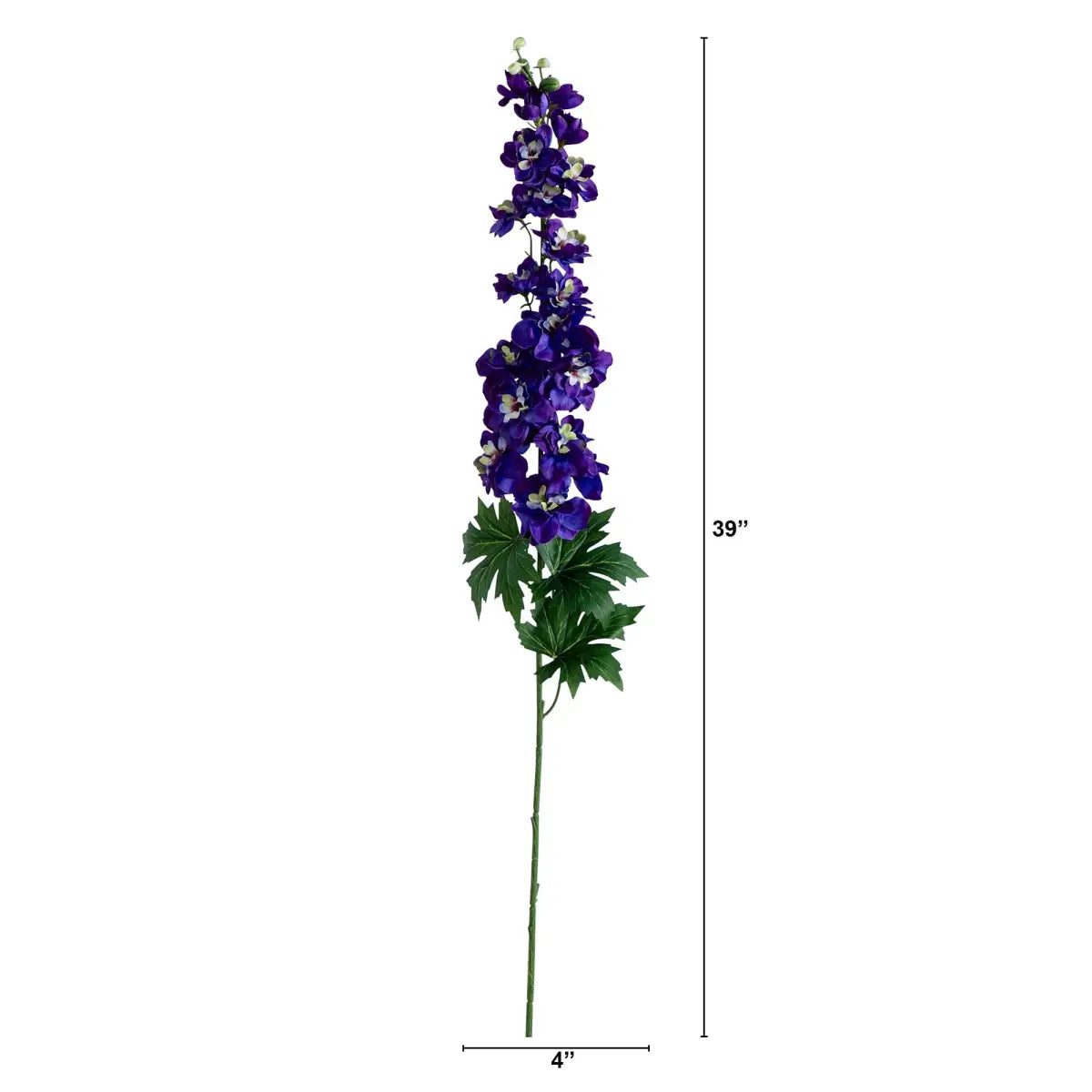 39’’ Artificial Delphinium Flower Stems- Set of 3 - Nearly Natural
