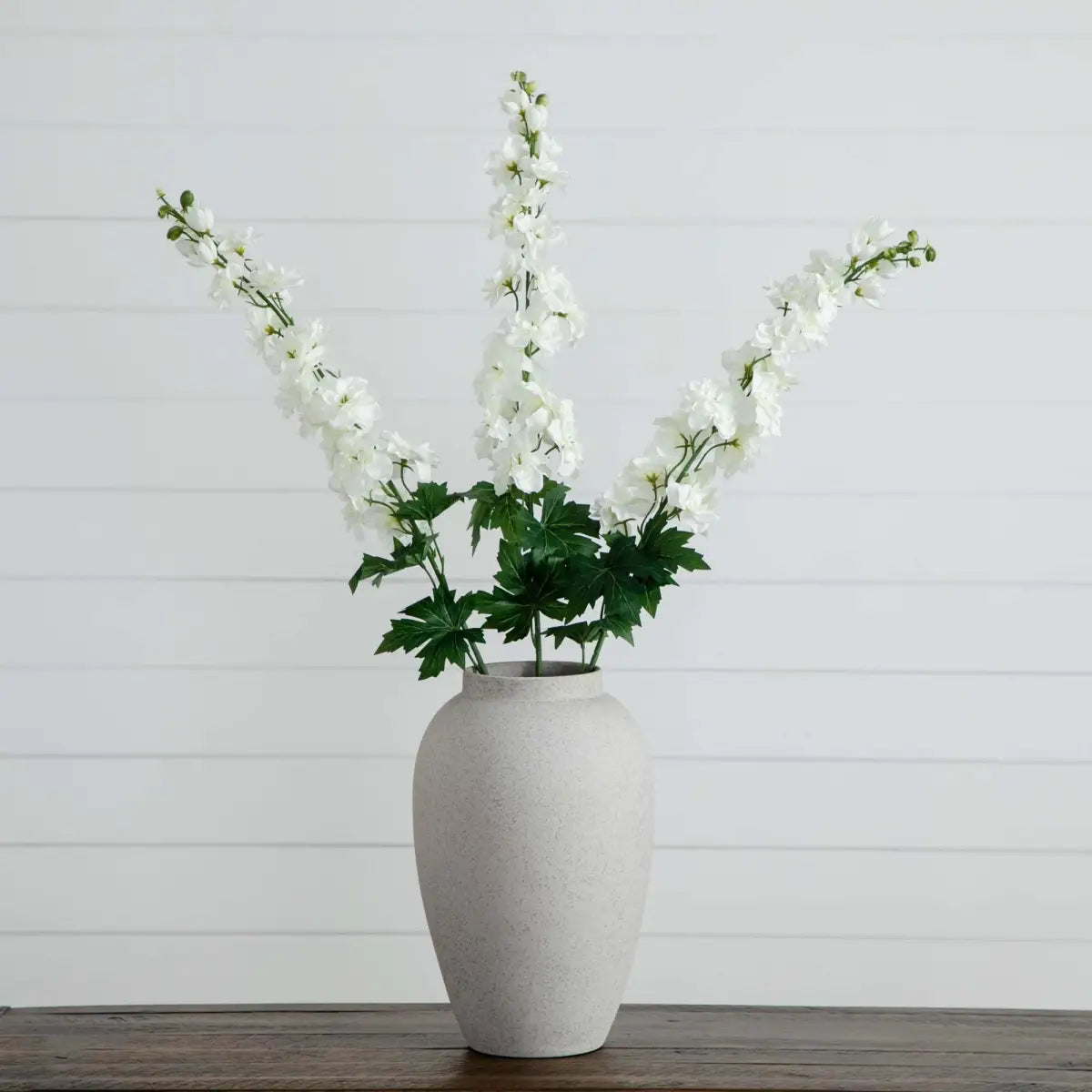 39’’ Artificial Delphinium Flower Stems- Set of 3 - Nearly Natural