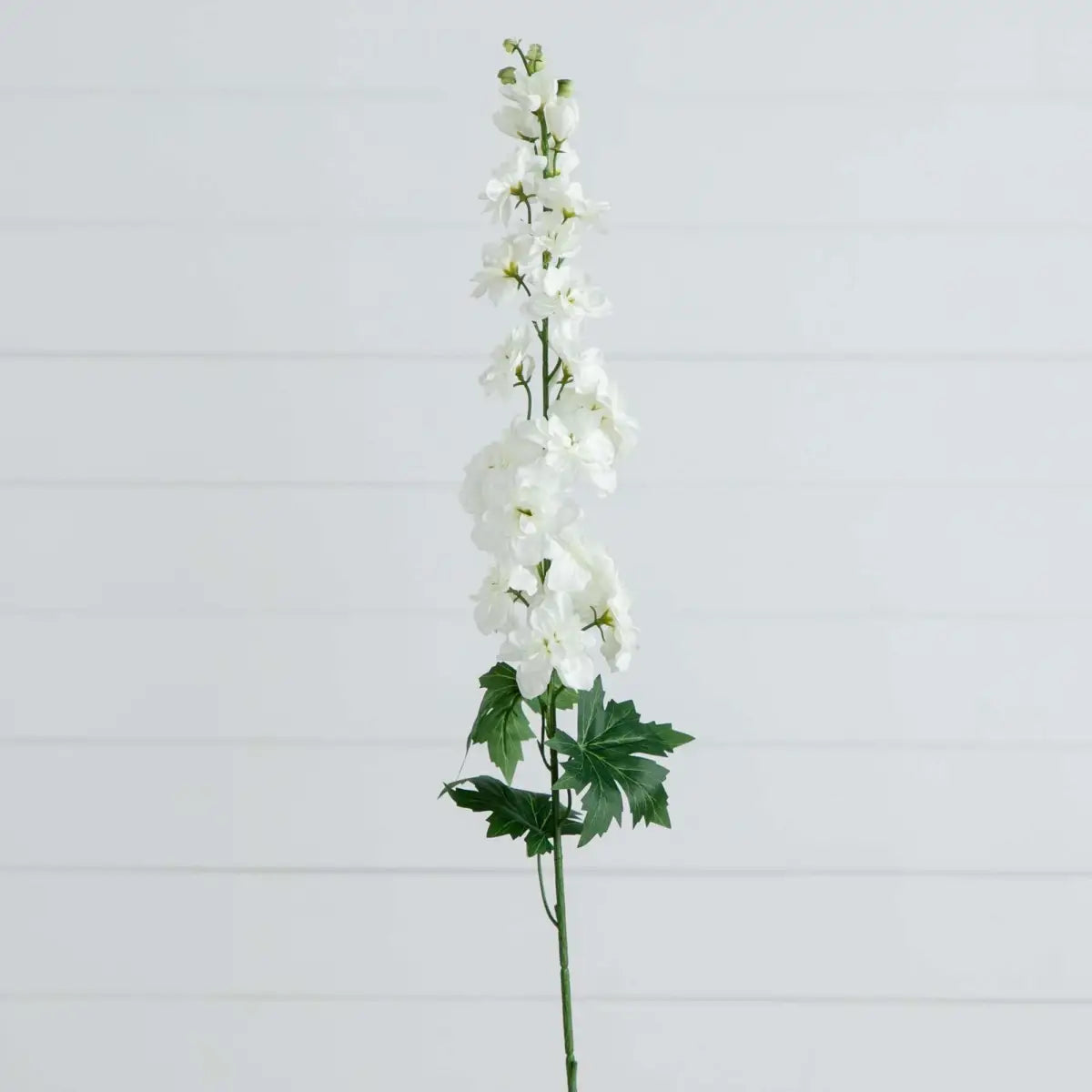 39’’ Artificial Delphinium Flower Stems- Set of 3 - White - Nearly Natural
