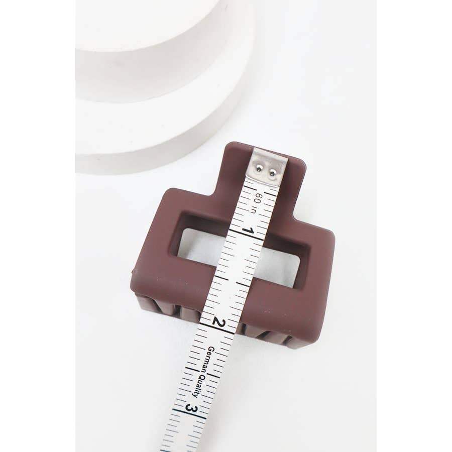 Rectangle Medium Matte Hair Claw Clip - Set of 2 - Love and Repeat