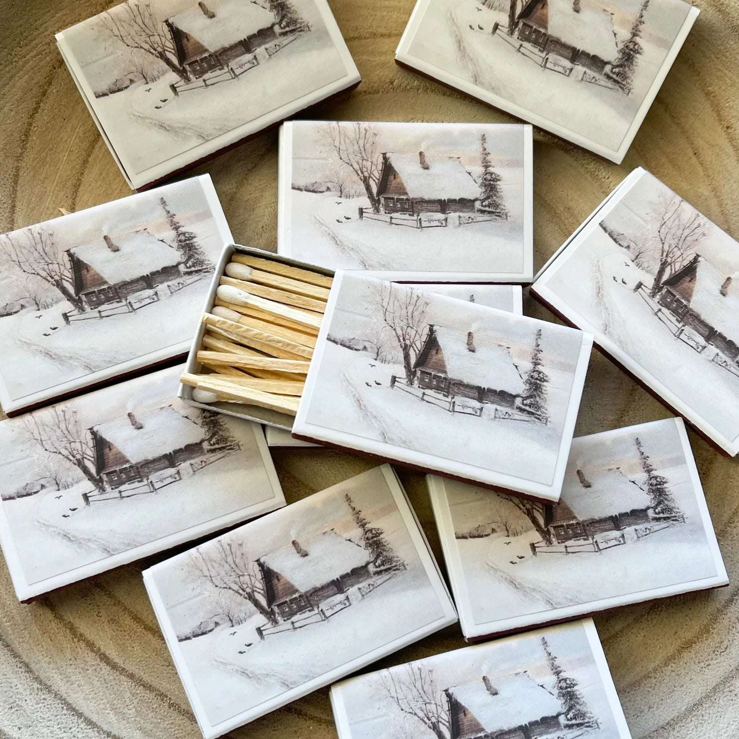 Winter Cabin Match Set // Matches