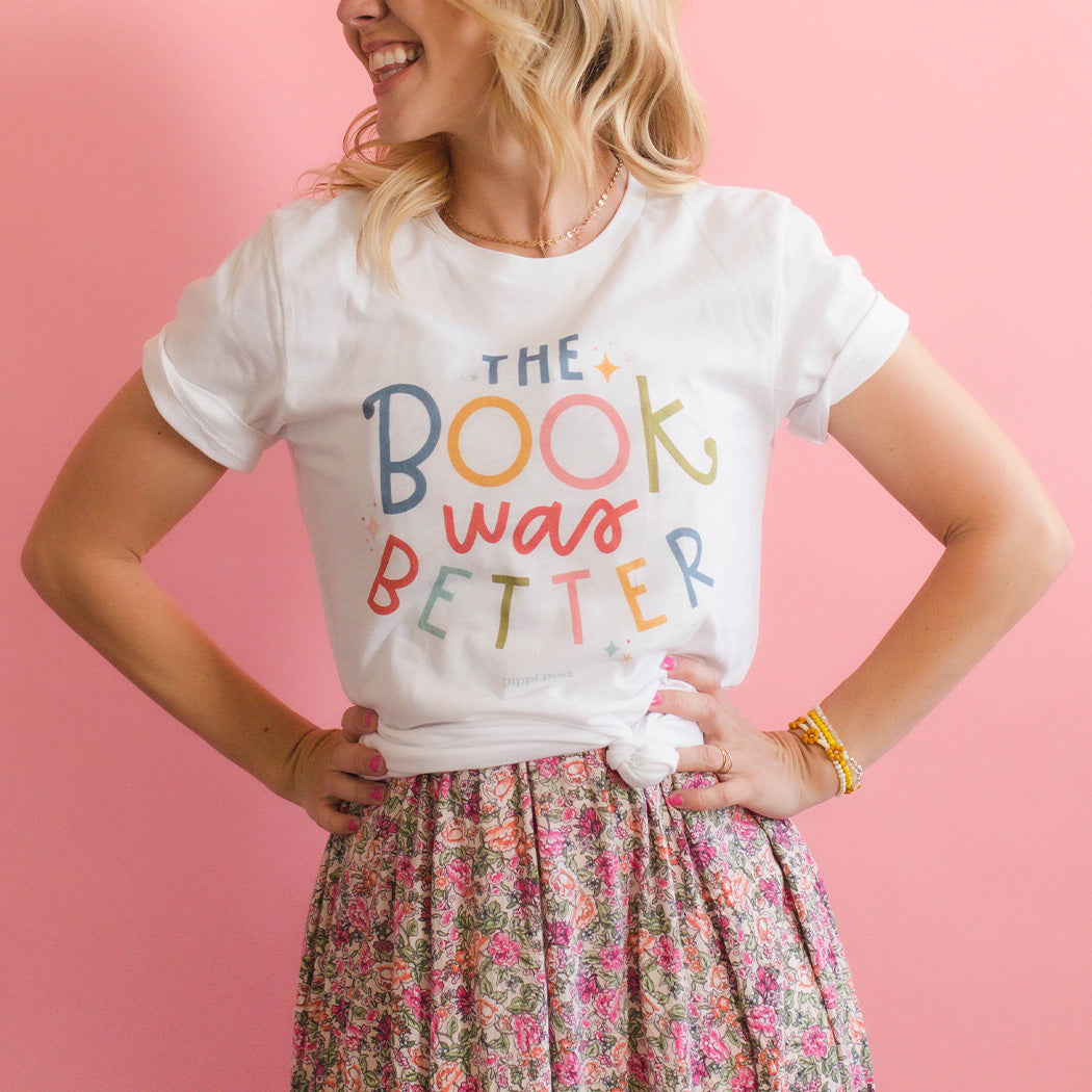 The Book Was Better- Pippi T-Shirt - White