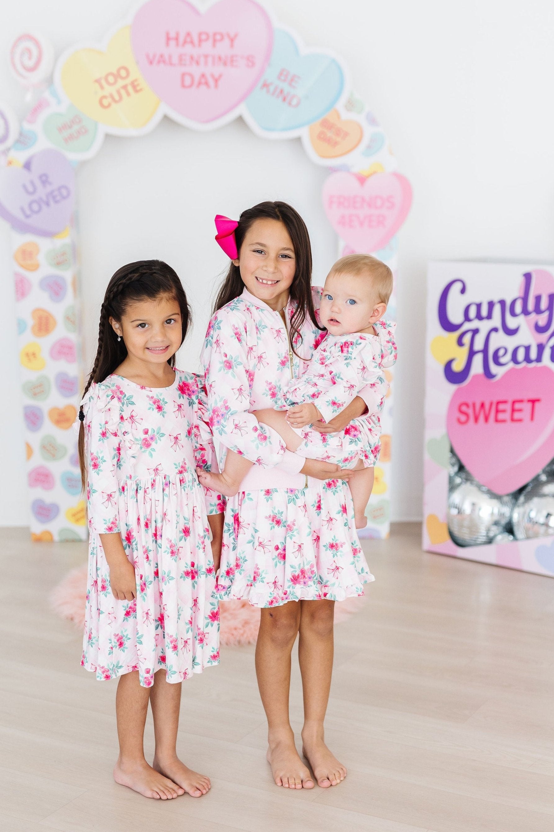 Pink Gingham and Roses Bodysuit Baby Outfit - Mila & Rose ®