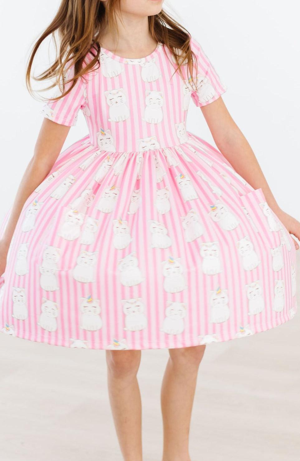 SALE Kittycorn S/S Pocket Twirl Dress