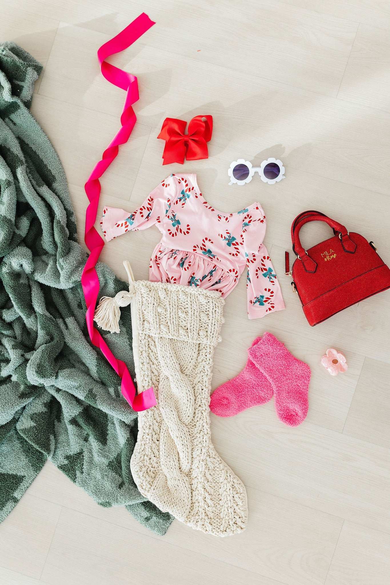 Candy Cane Cutie Christmas Twirl Dress - Mila & Rose ®