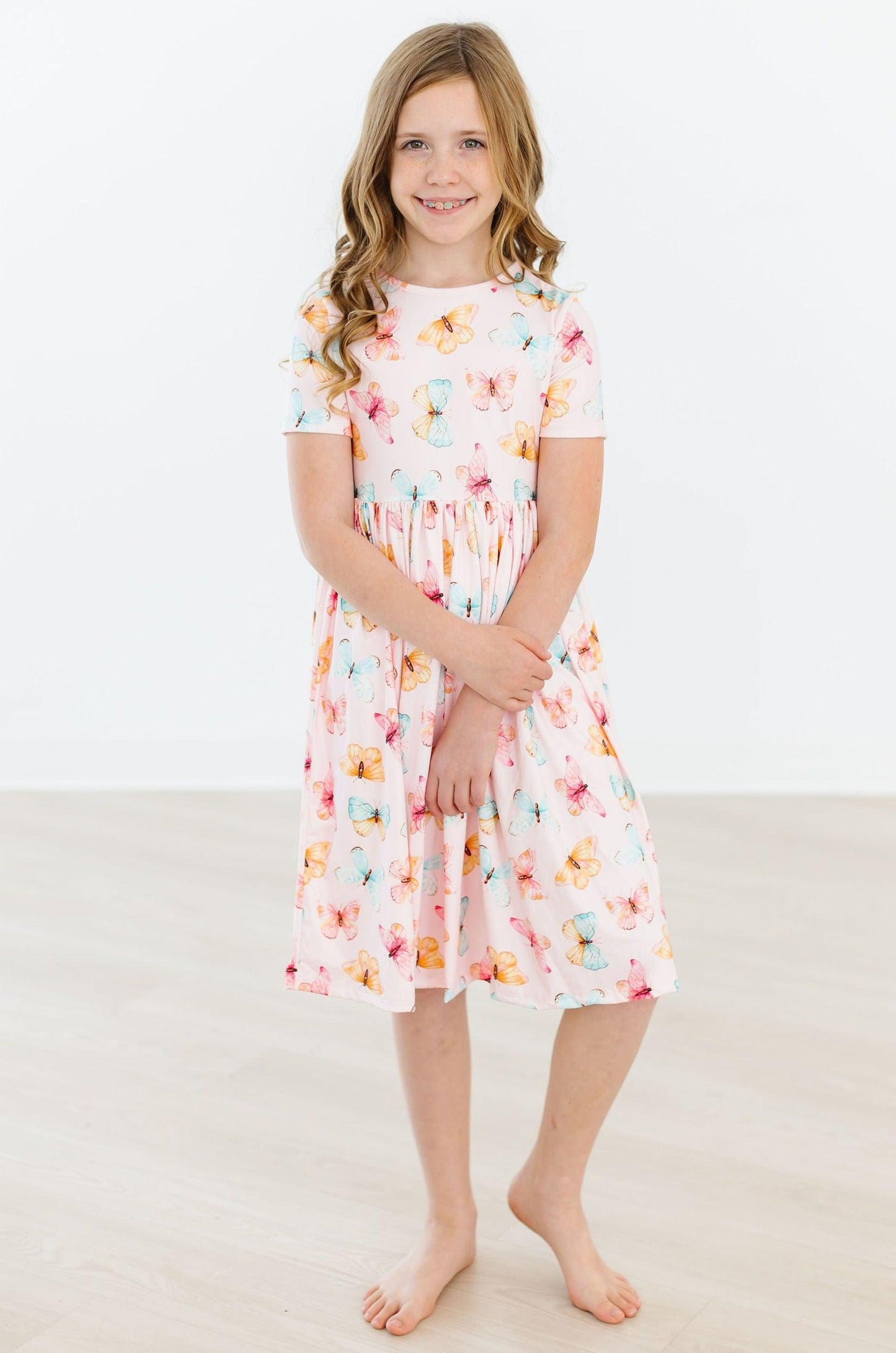 Butterfly Kisses S/S Pocket Twirl Dress