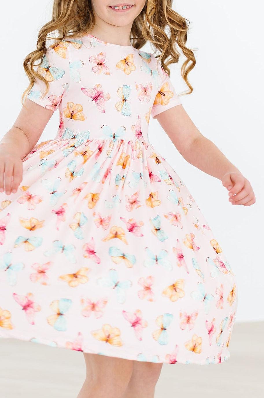 Butterfly Kisses S/S Pocket Twirl Dress