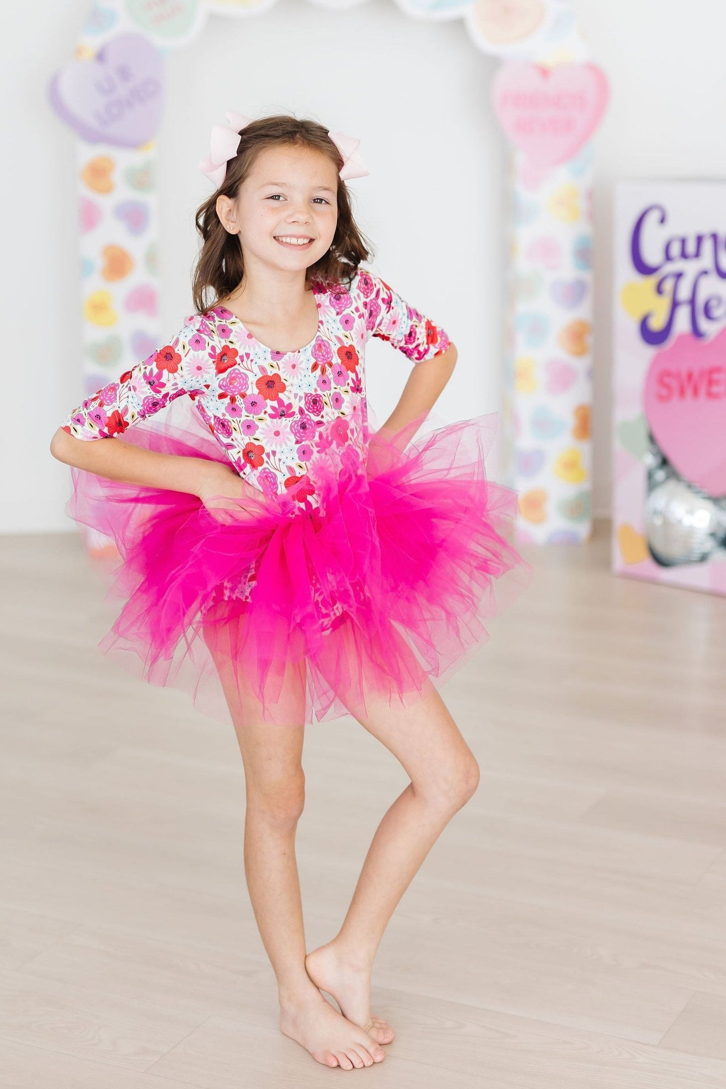 Secret Garden 3/4 Sleeve Tutu Leotard