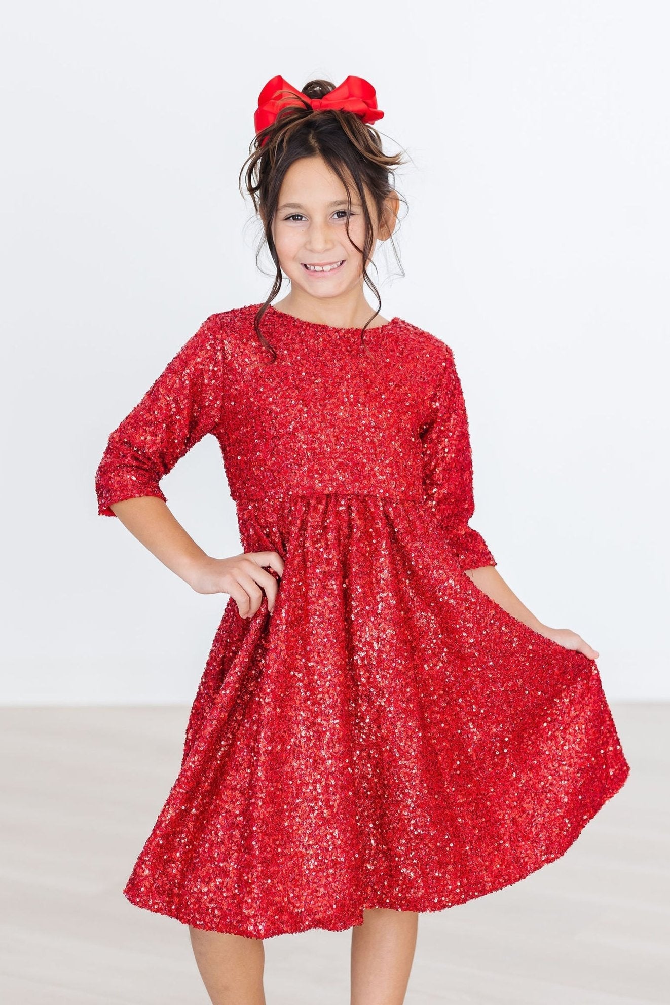 Red Sequin Dress