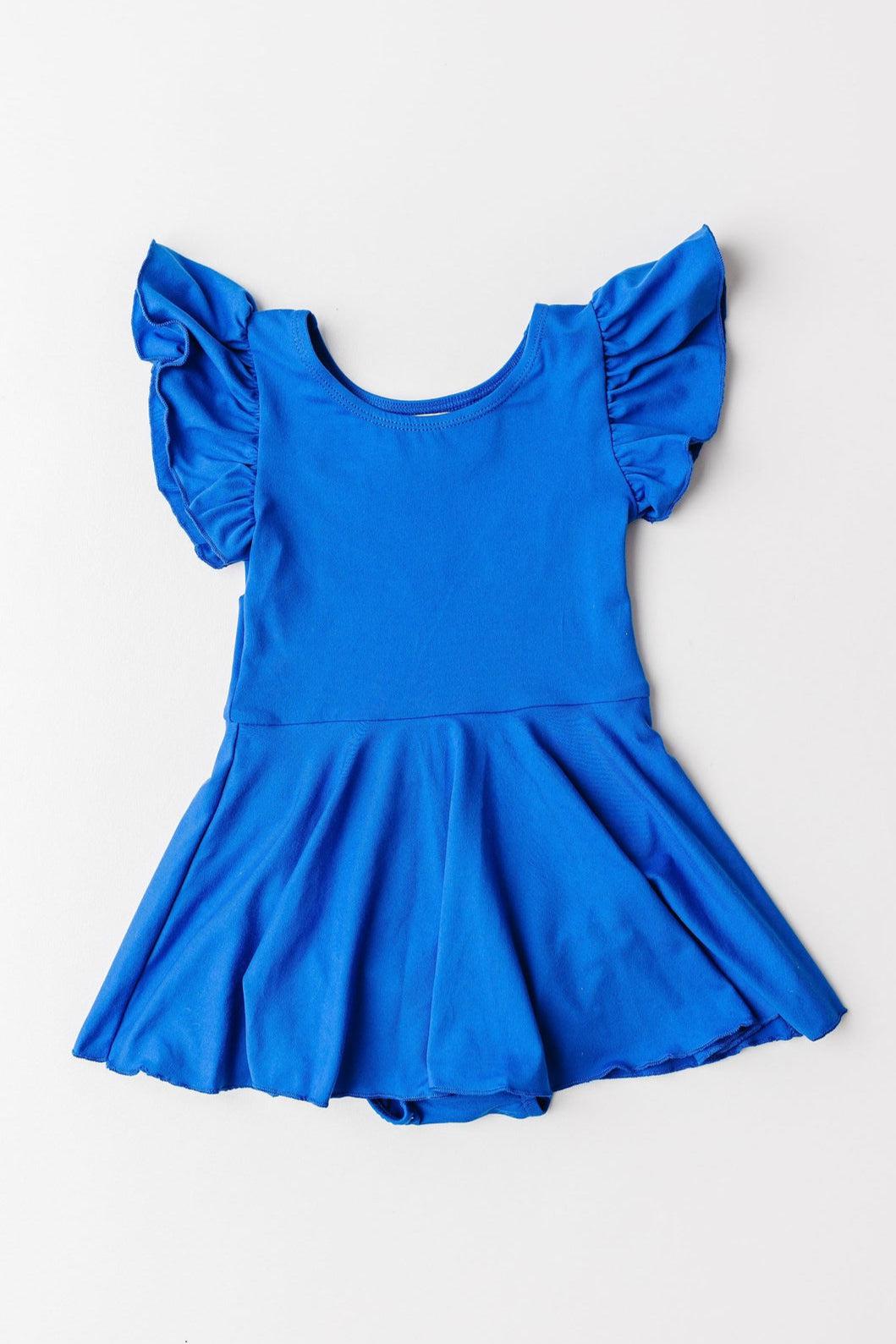 Royal Blue S/S Twirl Leotard