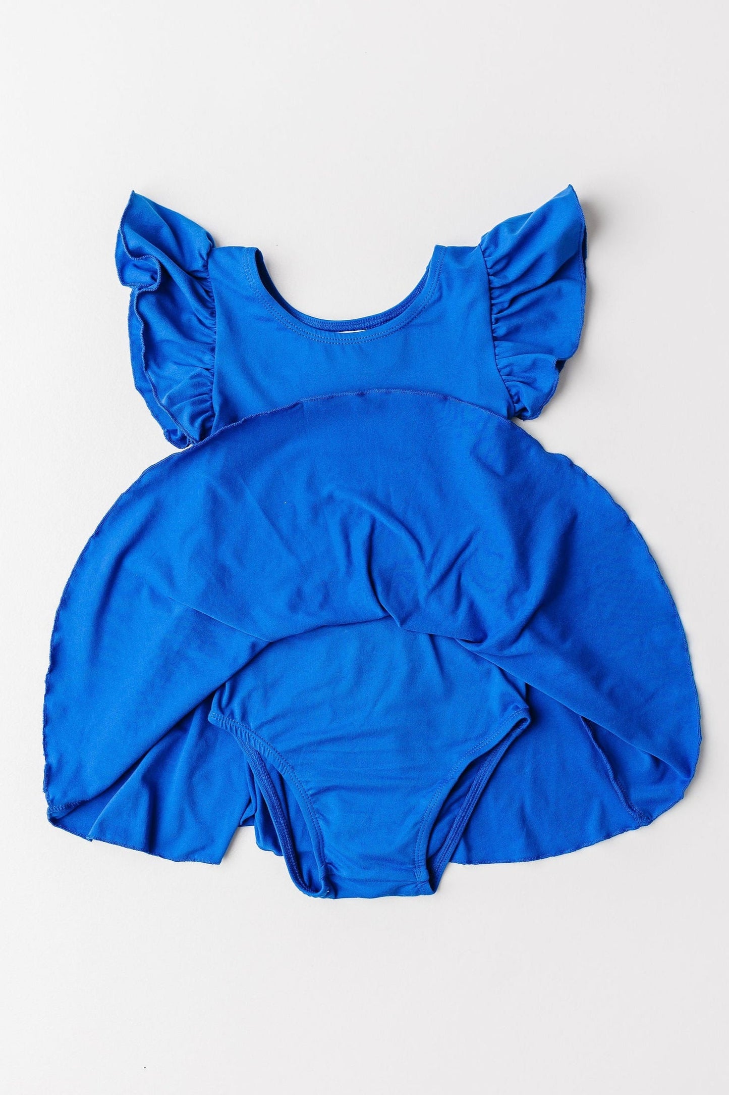 Royal Blue S/S Twirl Leotard