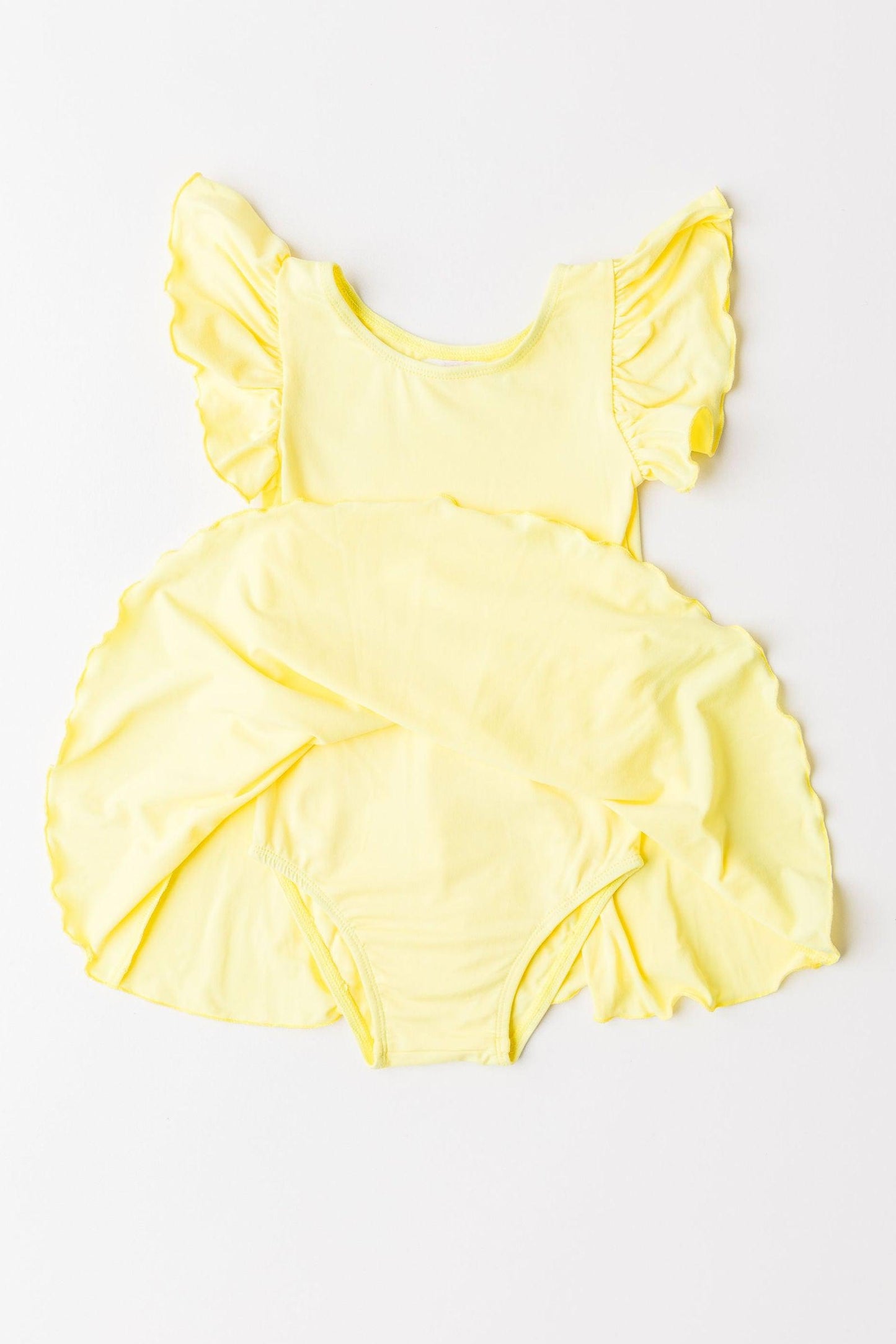 Yellow S/S Twirl Leotard