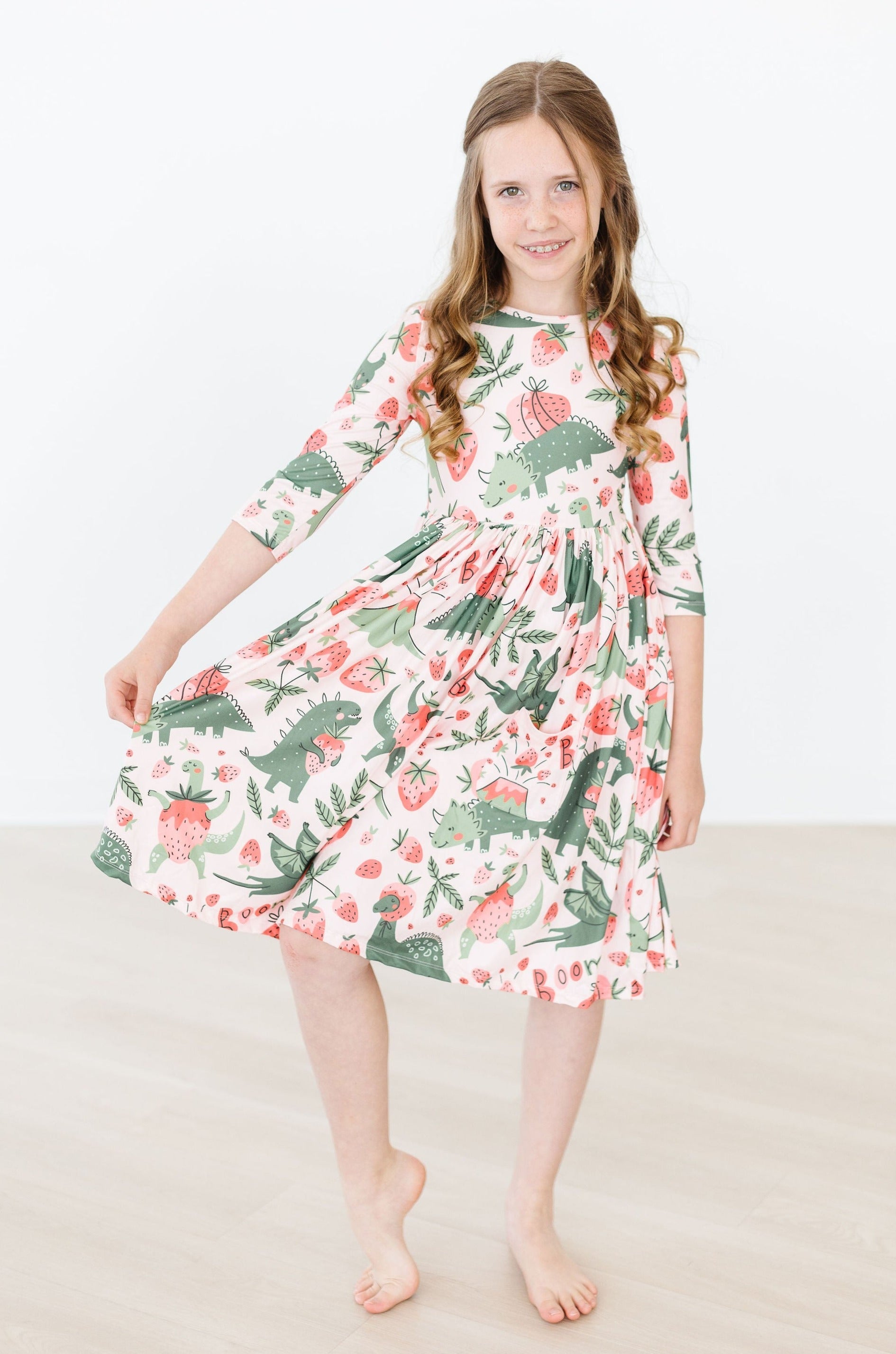 Hear Me Roar Dinosaur Twirl Dress - Mila & Rose ®