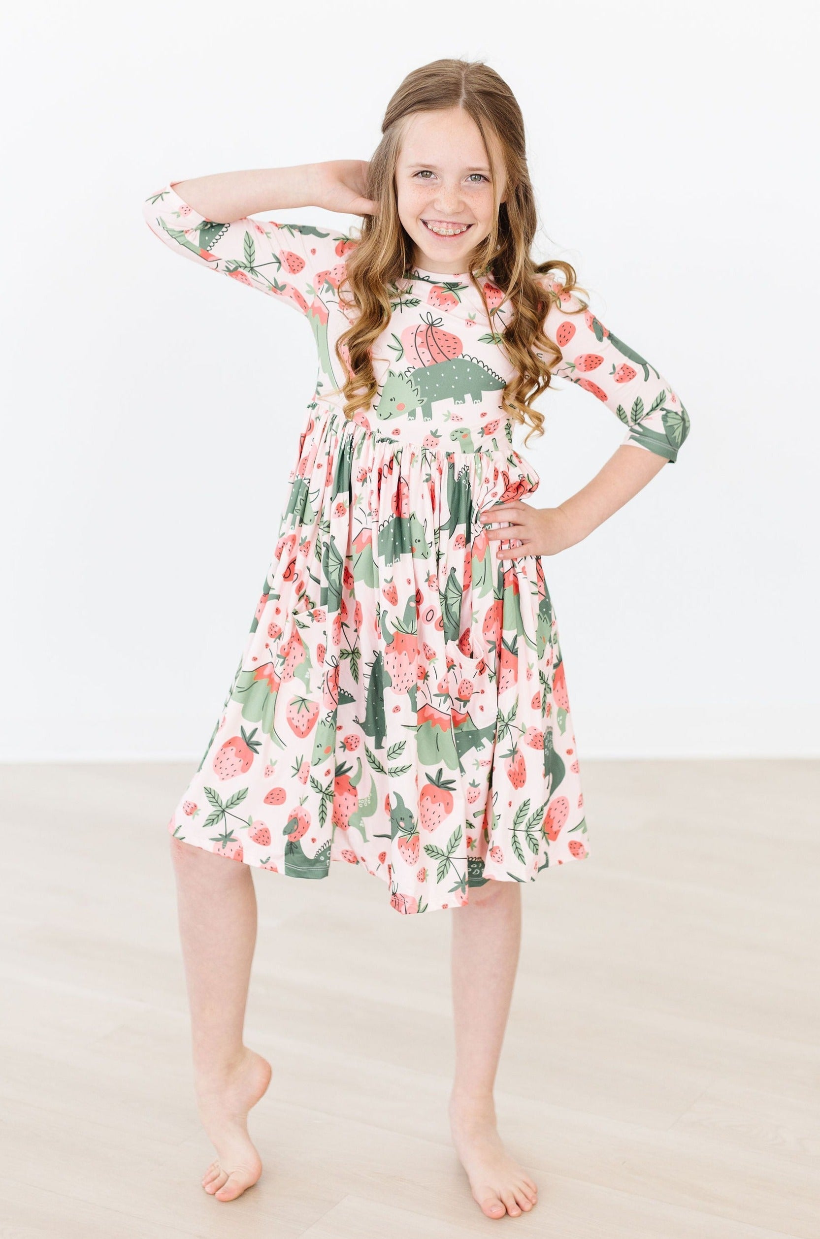 Hear Me Roar Dinosaur Twirl Dress - Mila & Rose ®