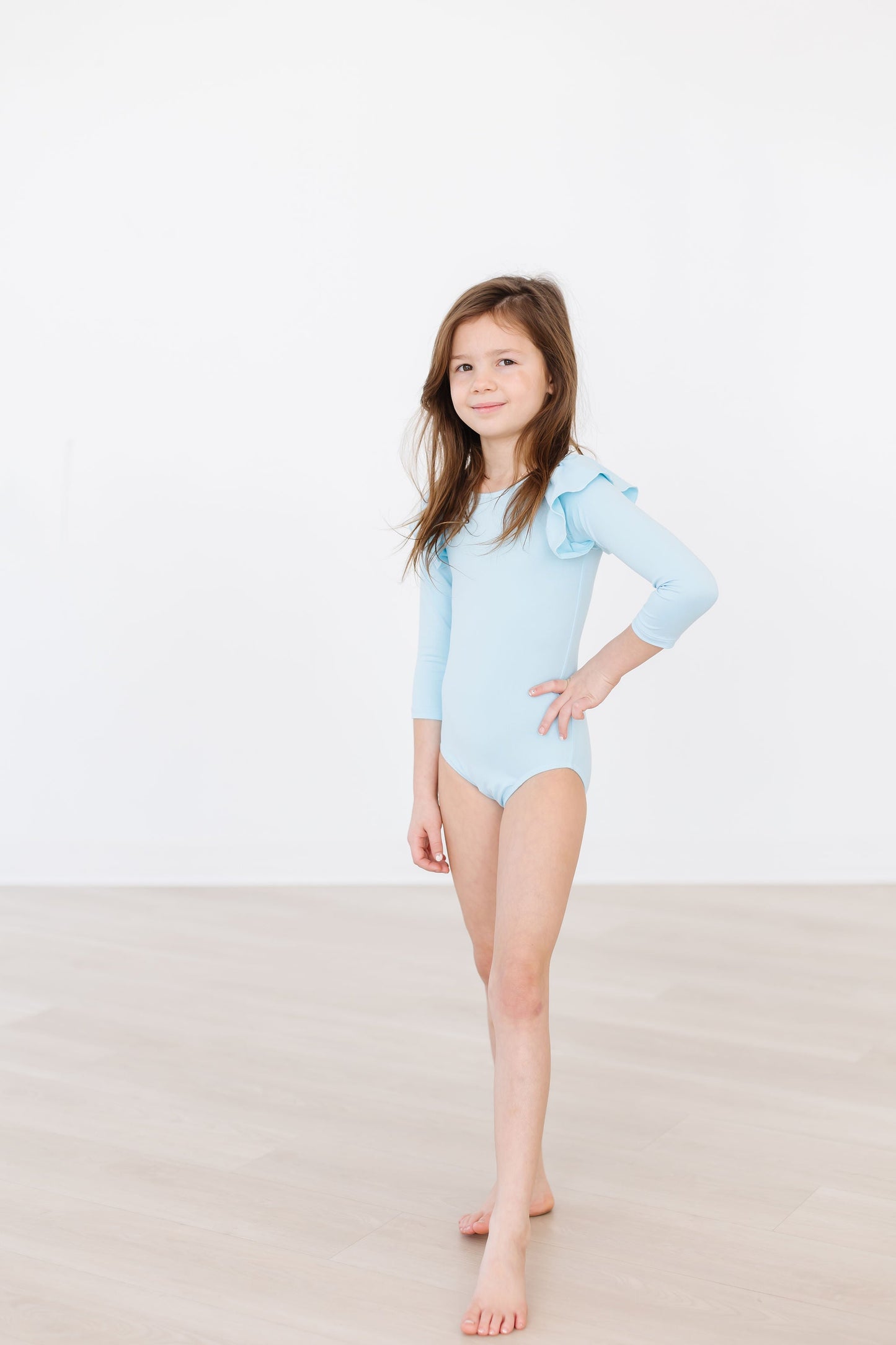 Bluebird L/S Flutter Sleeve Leotard