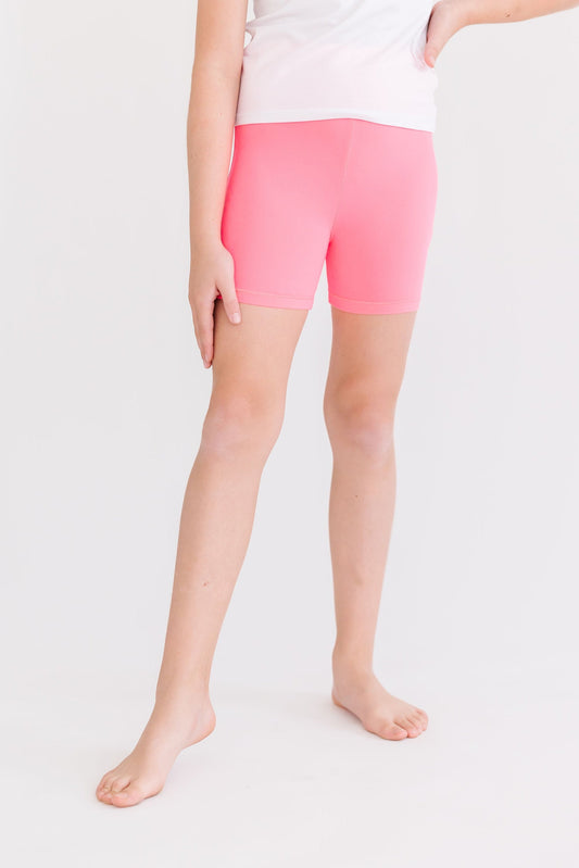 Neon Pink Twirl Shorts