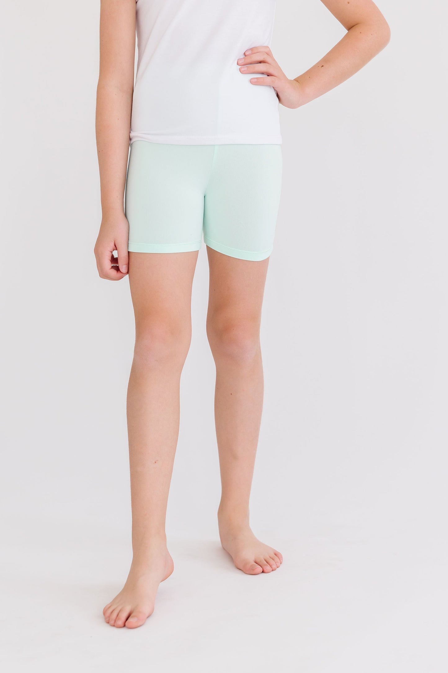 Pastel Green Twirl Shorts