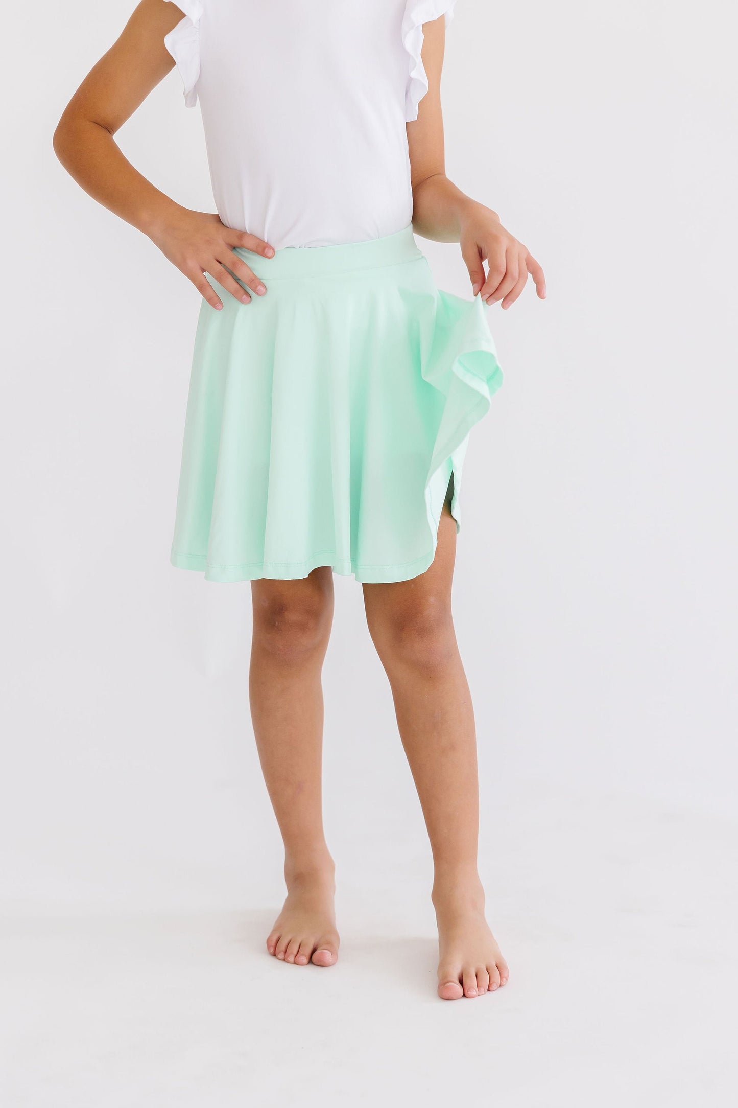 Pastel Green Twirl Skort