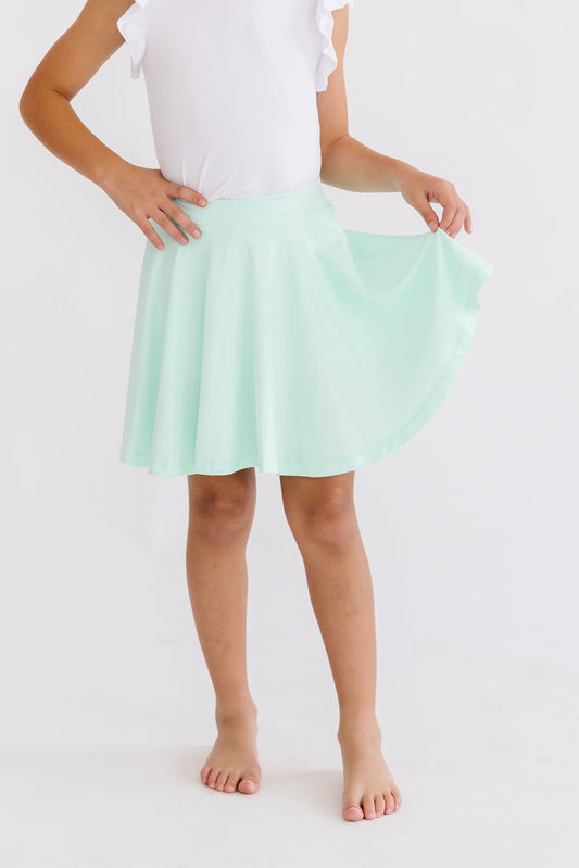 Pastel Green Twirl Skort