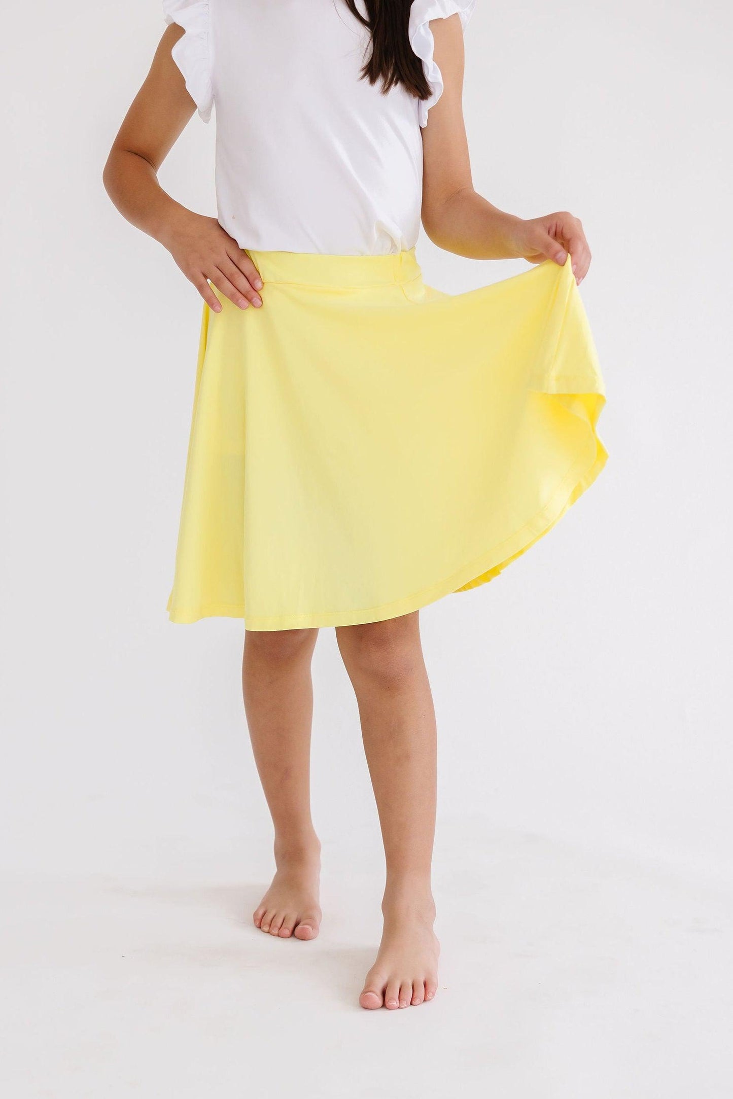 Yellow Twirl Skort