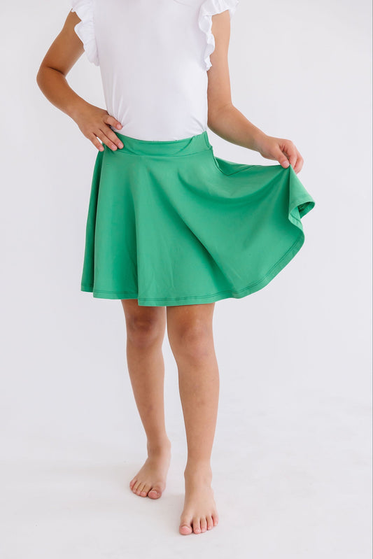 Kelly Green Twirl Skort