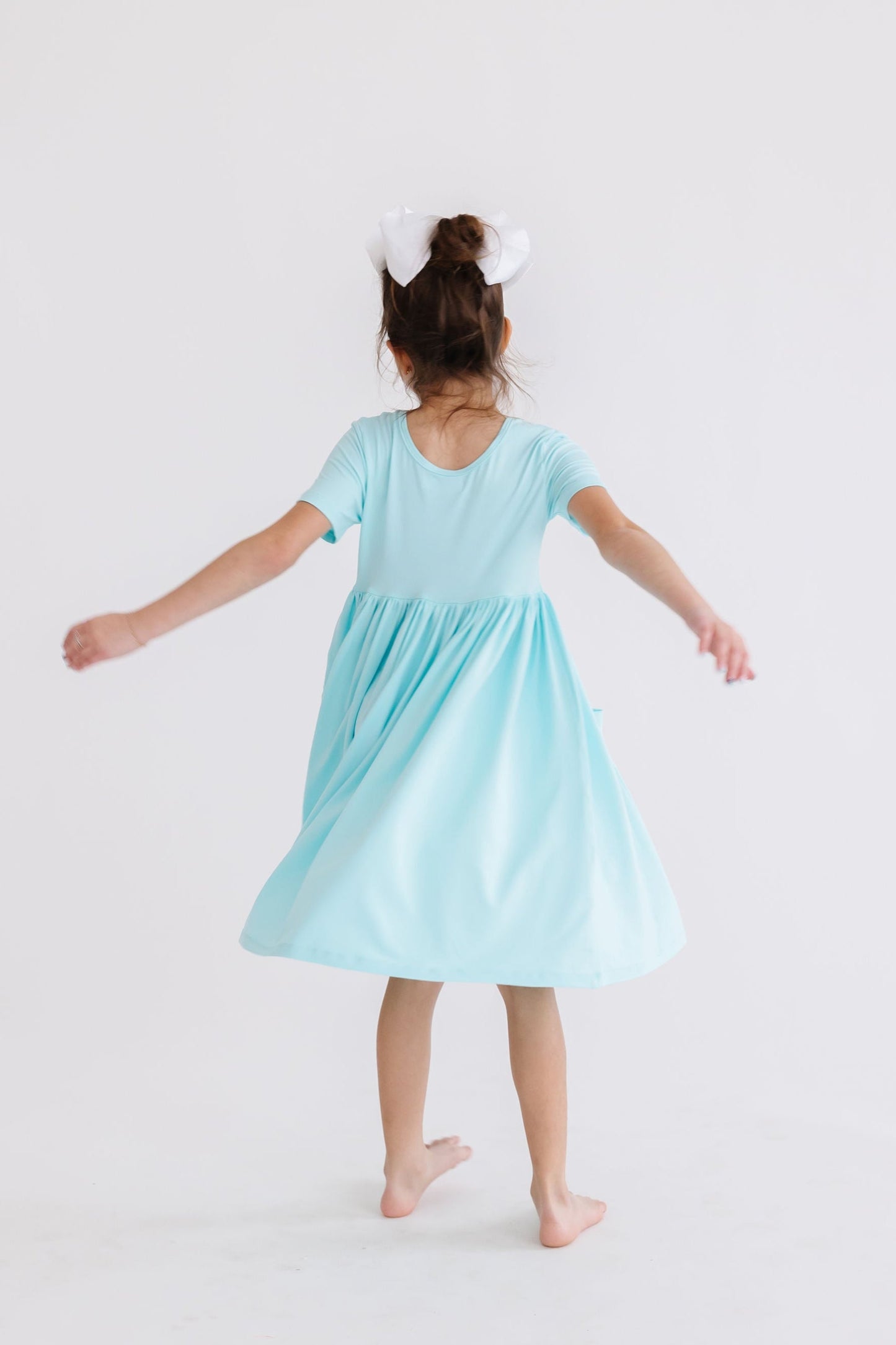 Aqua S/S Pocket Twirl Dress