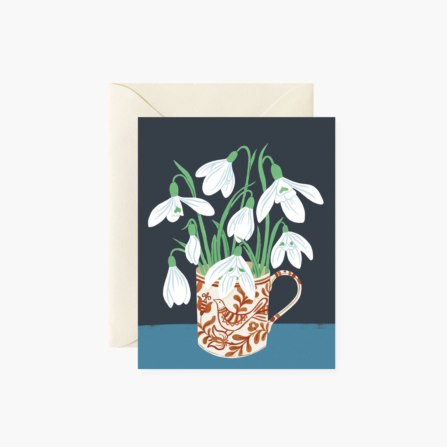 SNOWDROPS MUG Greeting Card