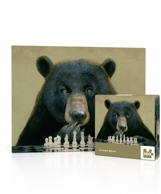 Mini Puzzle - Chess Bear - Bill Mayer - 100 pc
