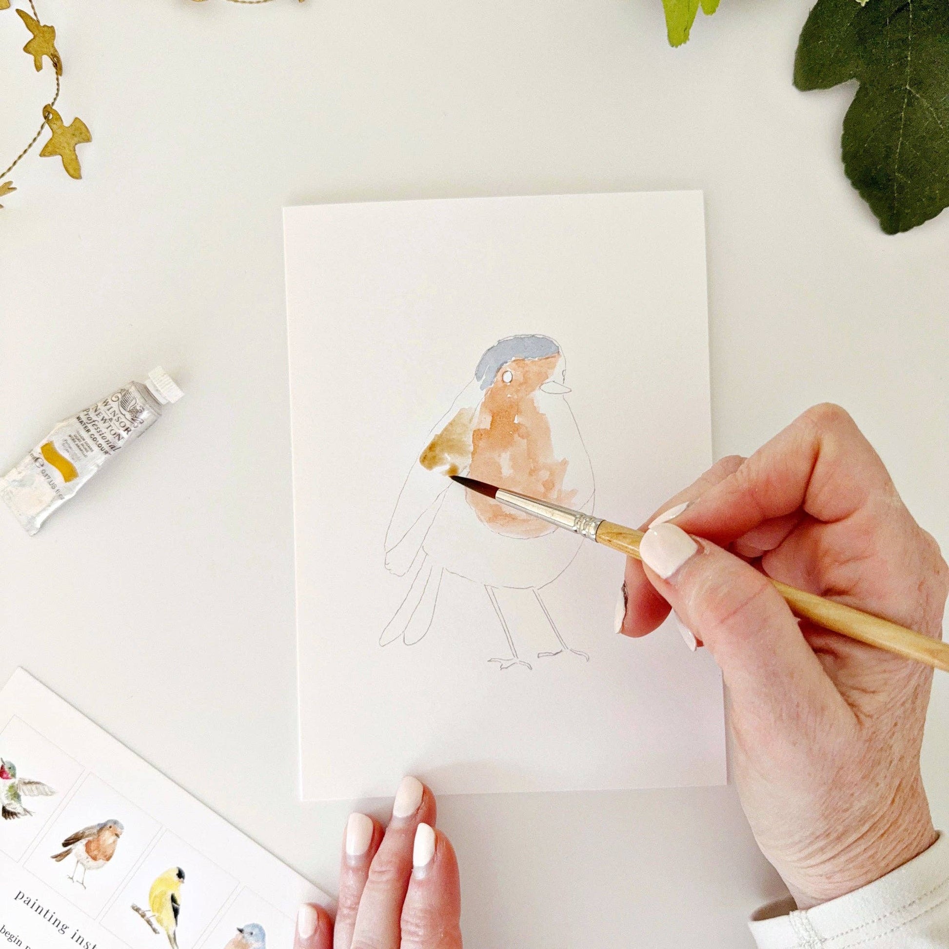 Backyard Birds Paintable Notecards - emily lex studio