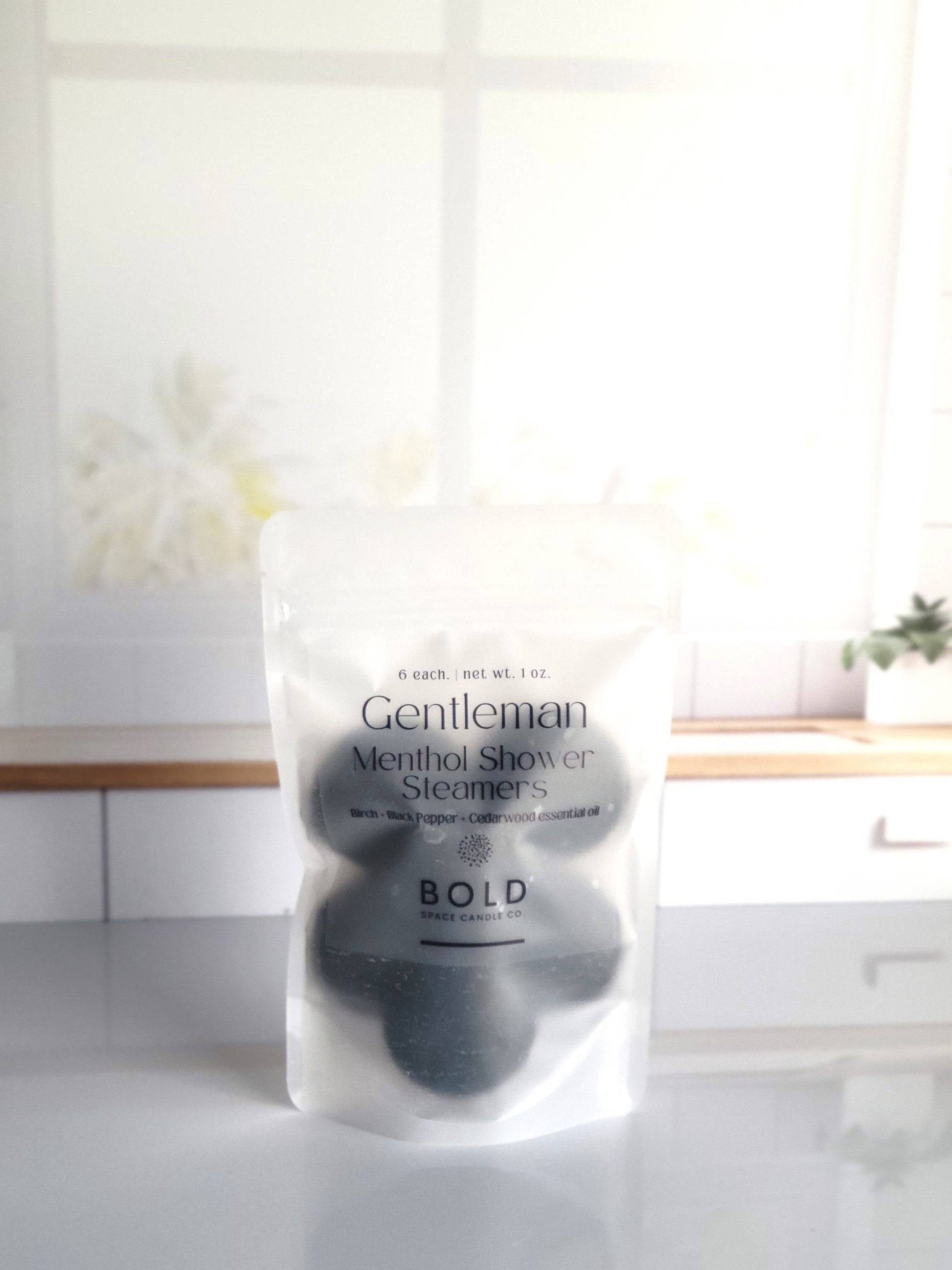 Shower Steamers – Gentleman - Birch Cedarwood - 6 pack - Bold Space Candle Co.