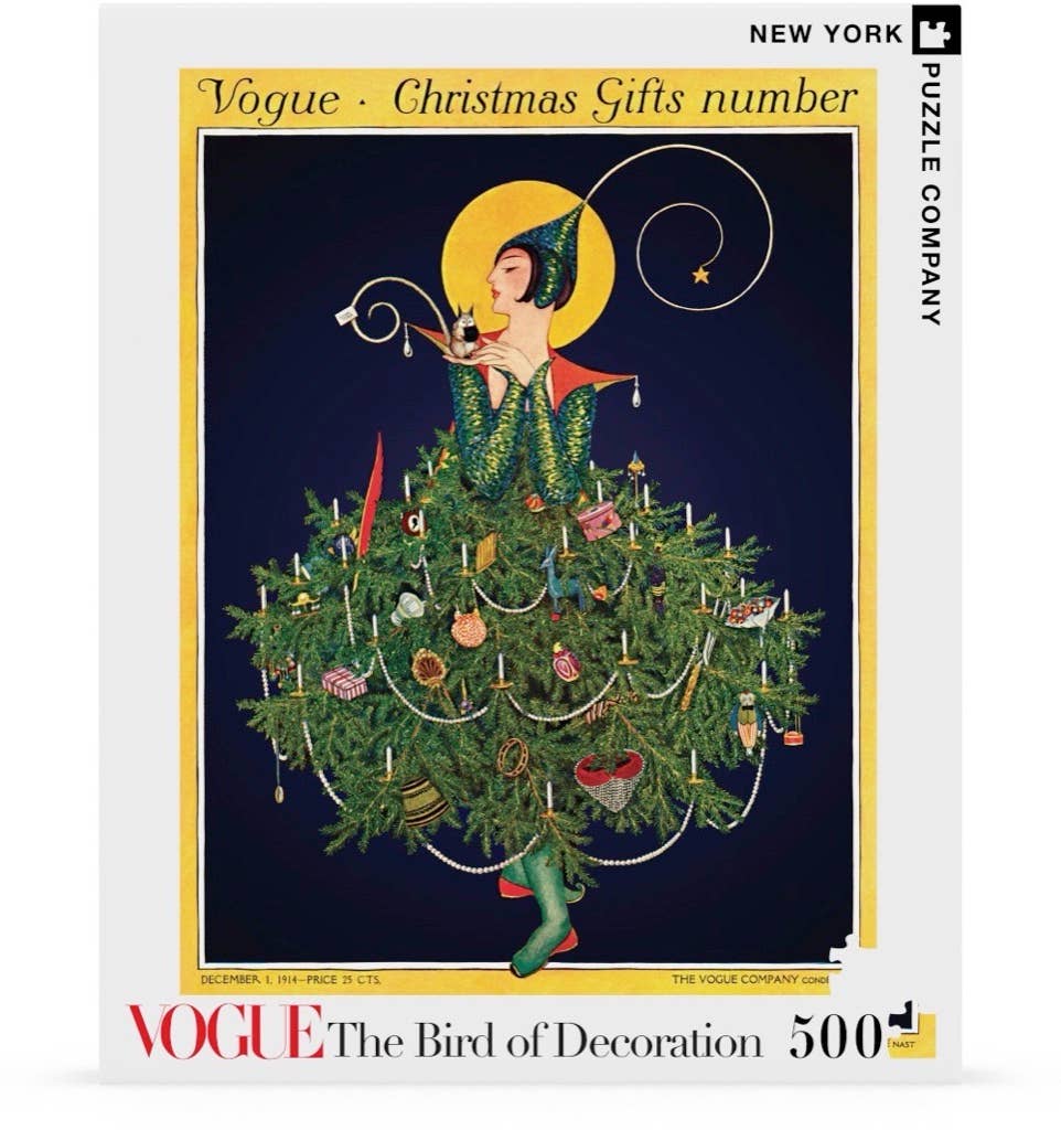 Jigsaw Puzzle - The Bird of Decoration - Vogue Christmas - 500 Piece - New York Puzzle Company