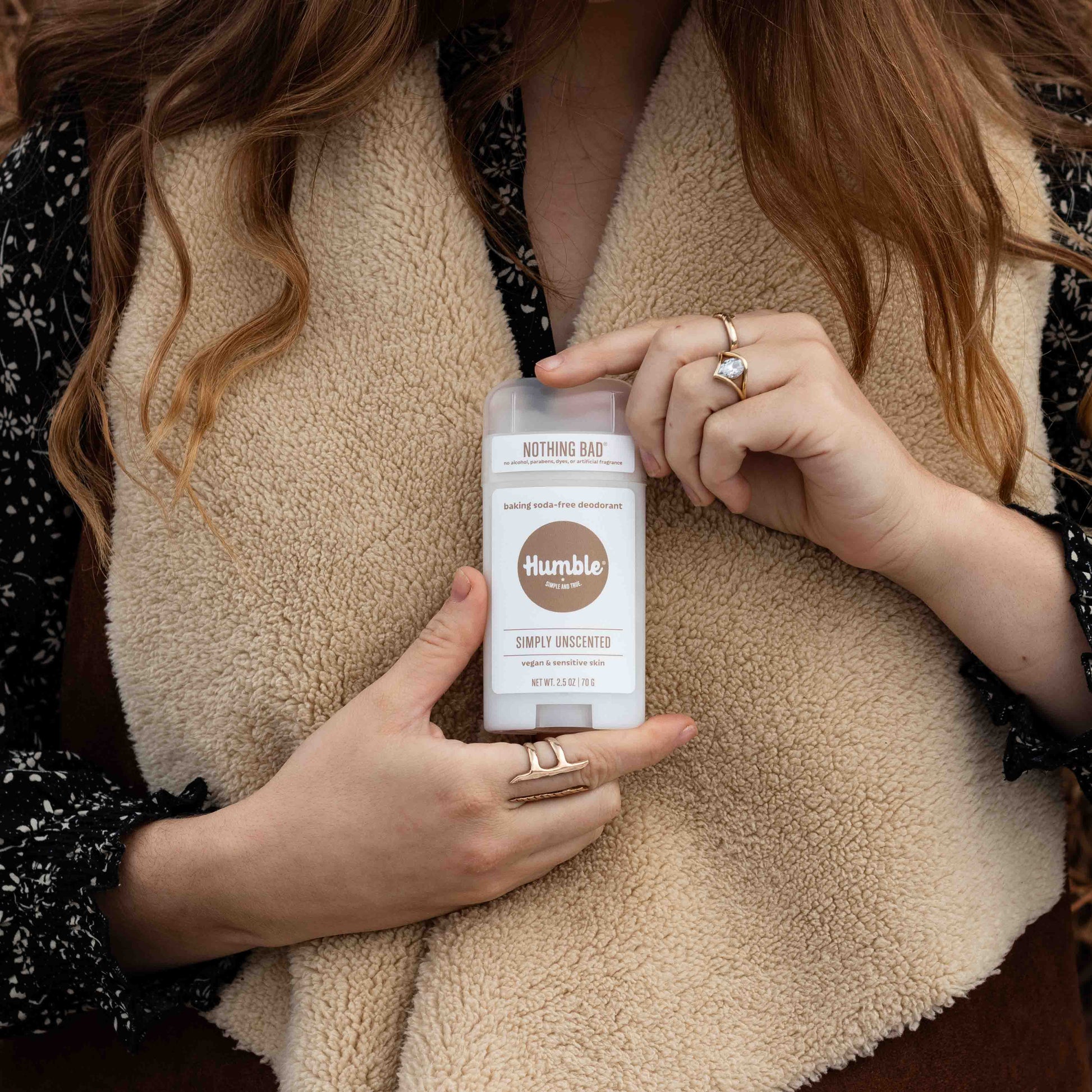 Natural Deodorant - Vegan & Sensitive - Simply Unscented - Humble Brands Inc.